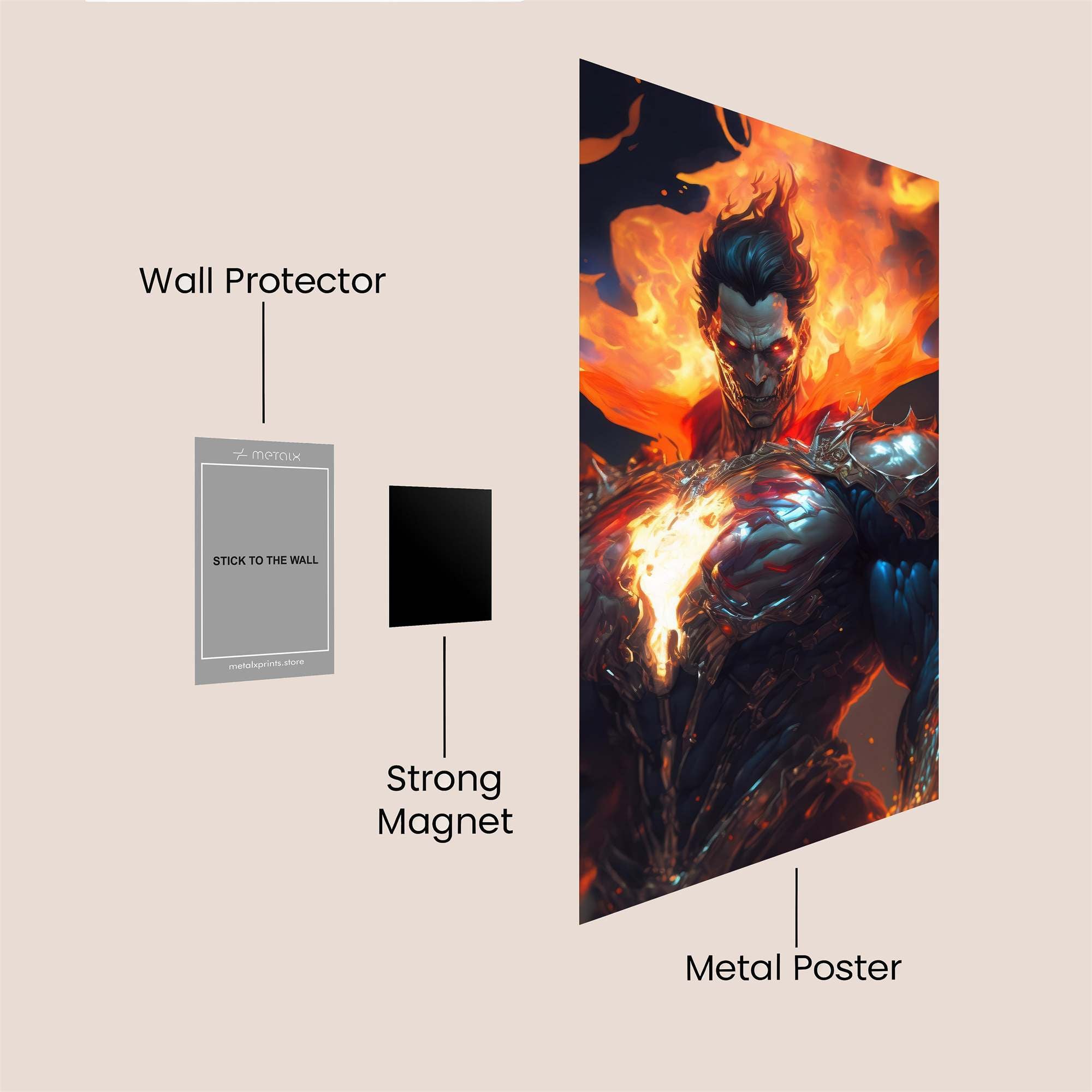 Inferno Majesty Safe Wall Magnetic / M