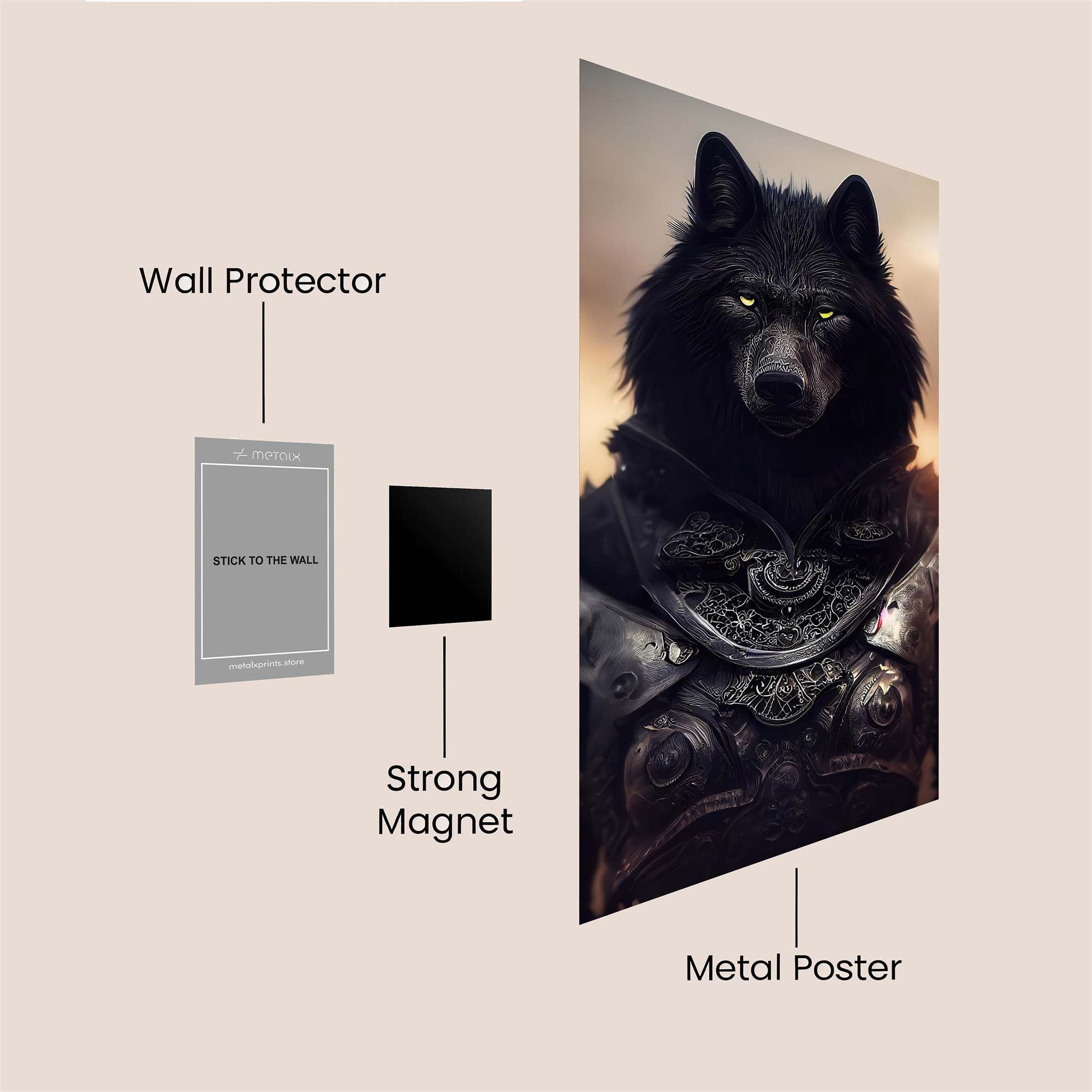 Wolfen Majesty Safe Wall Magnetic / M
