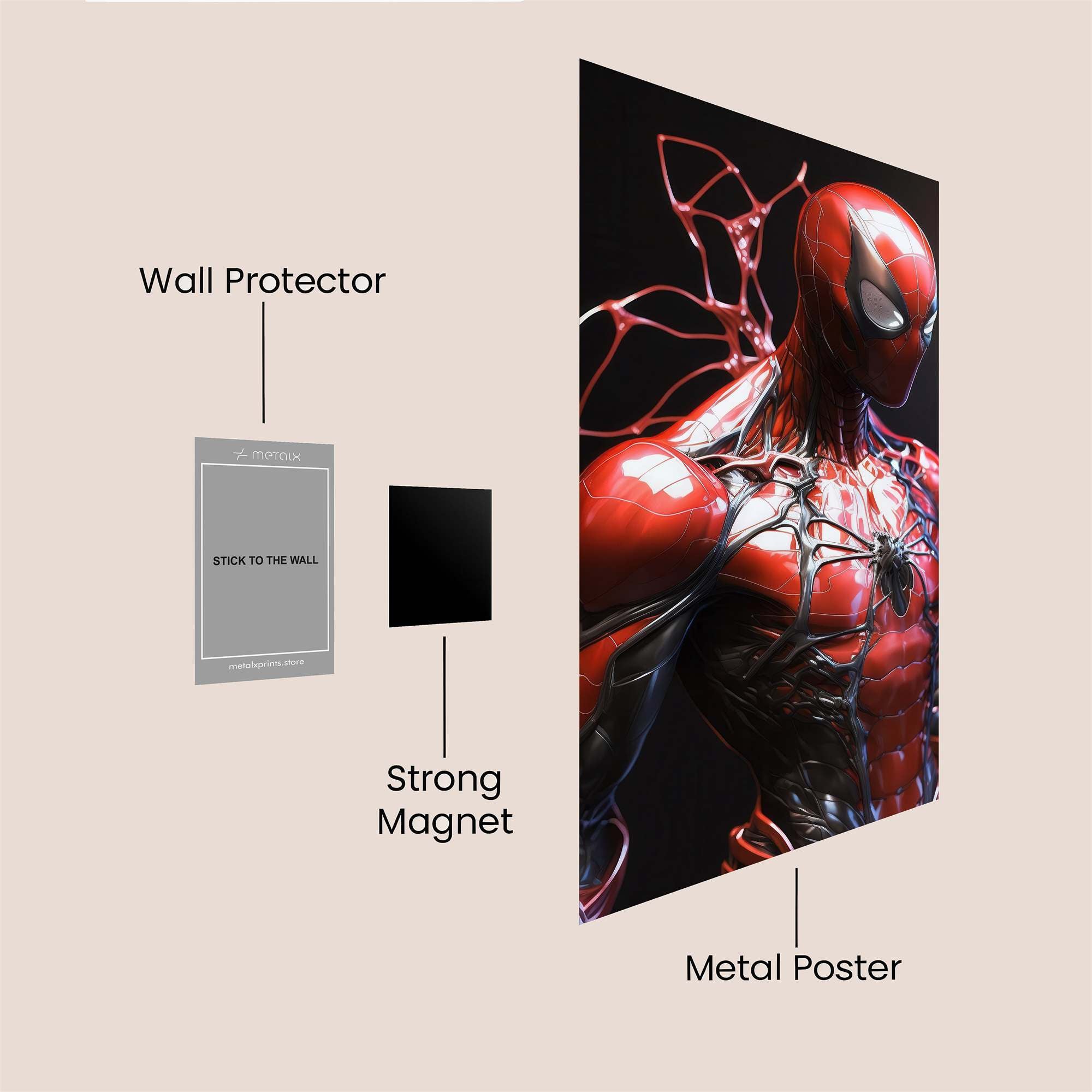Spidey Vigor Safe Wall Magnetic / M