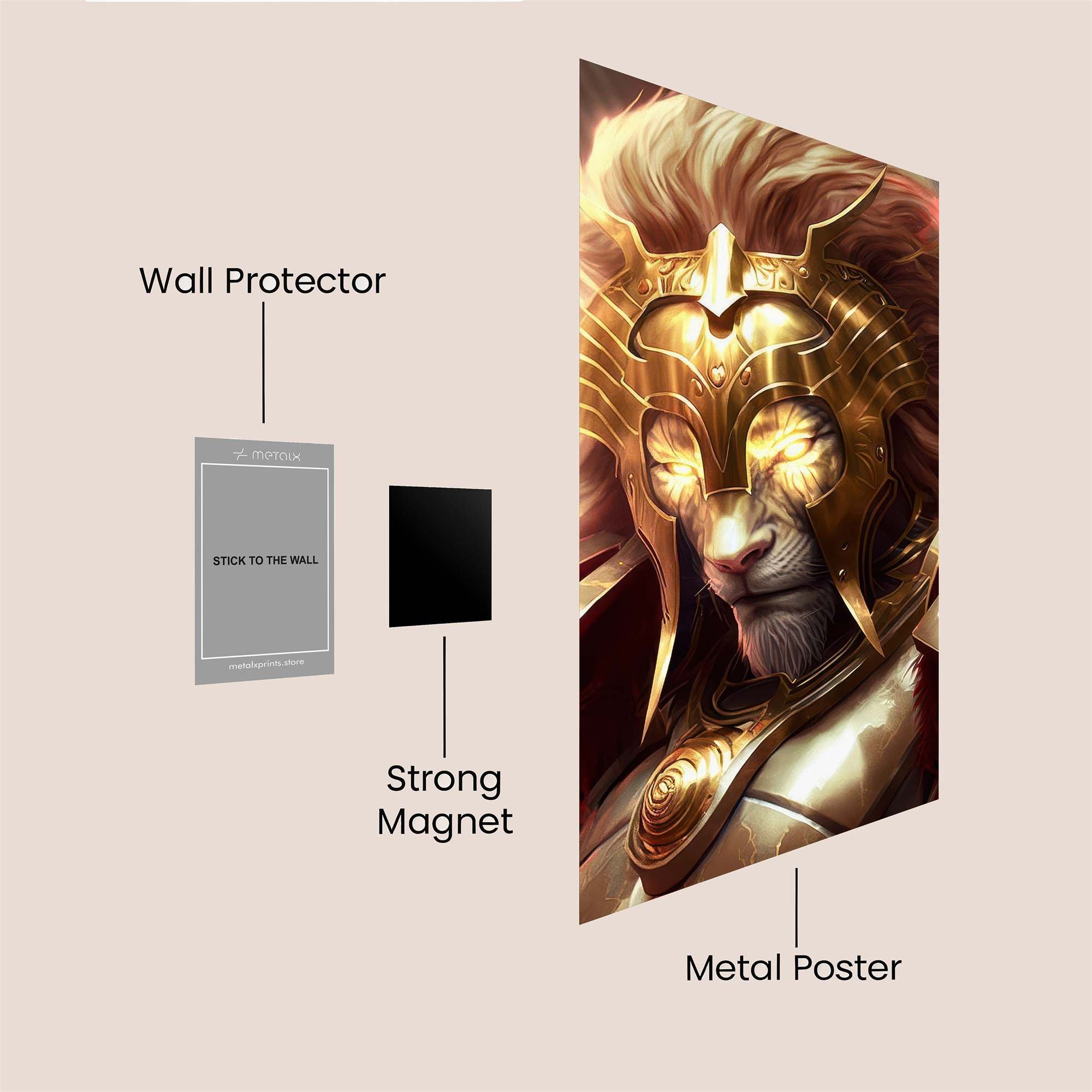 Lion Majesty Safe Wall Magnetic / M