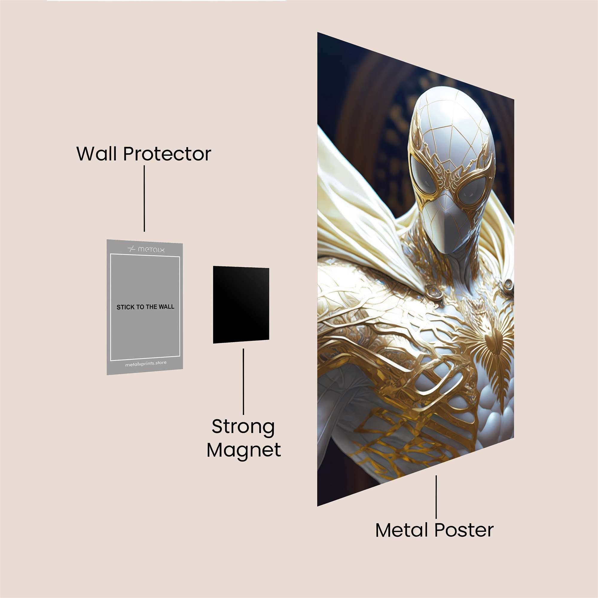 Golden Sentinel Safe Wall Magnetic / M