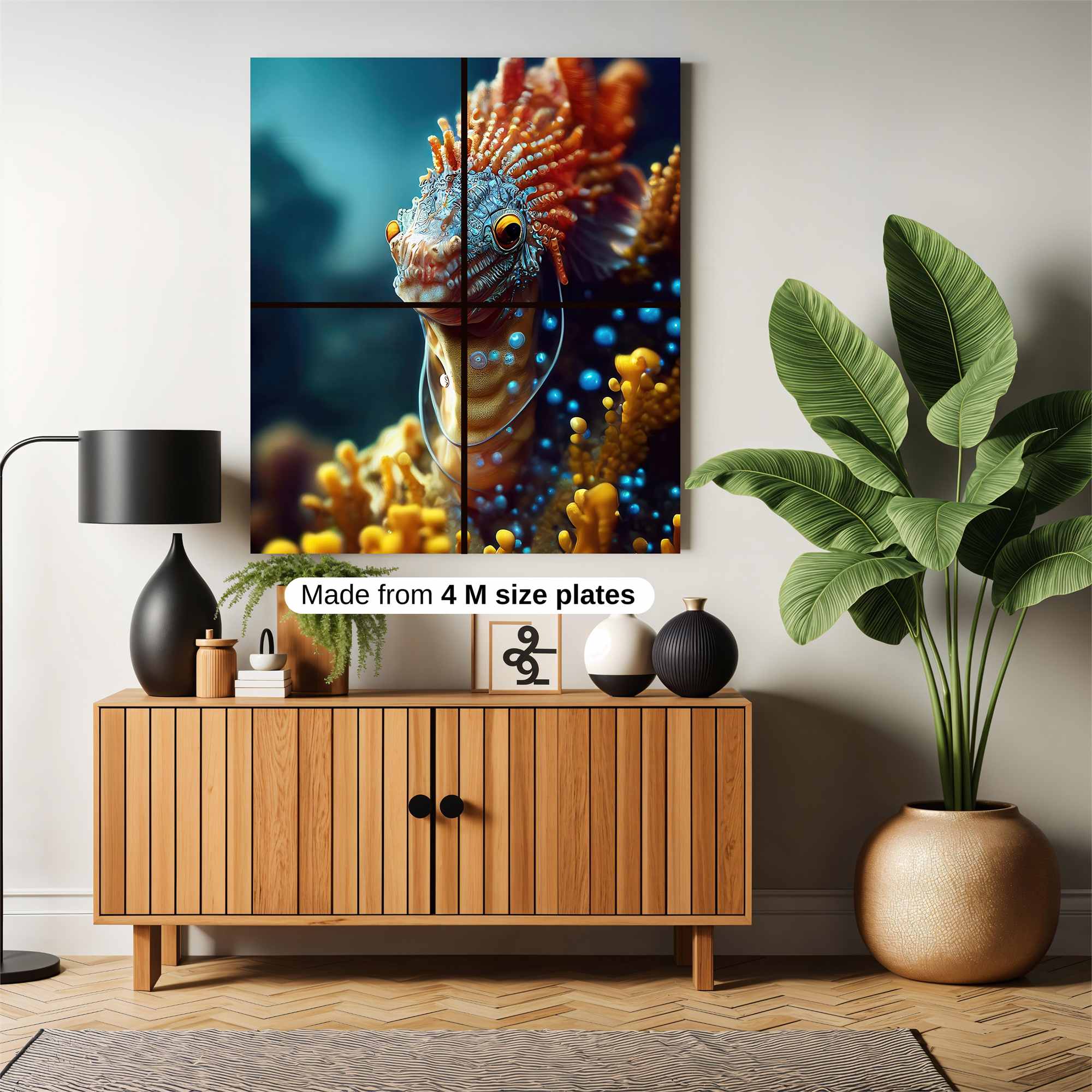 Aquatic Whimsy Safe Wall Magnetic / M