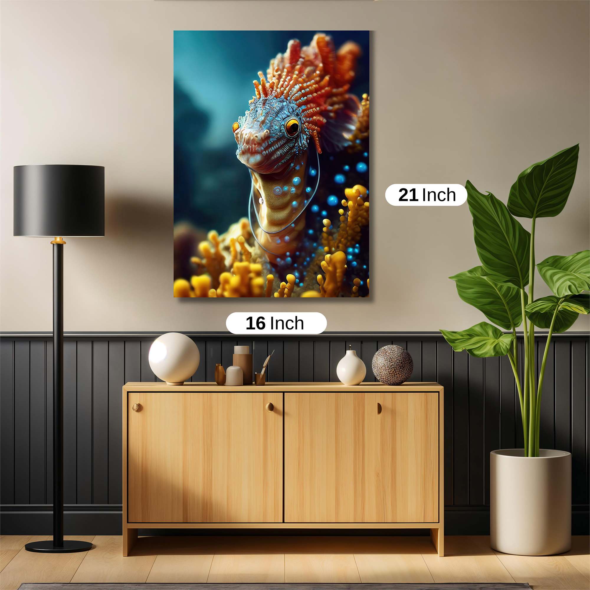 Aquatic Whimsy Safe Wall Magnetic / M