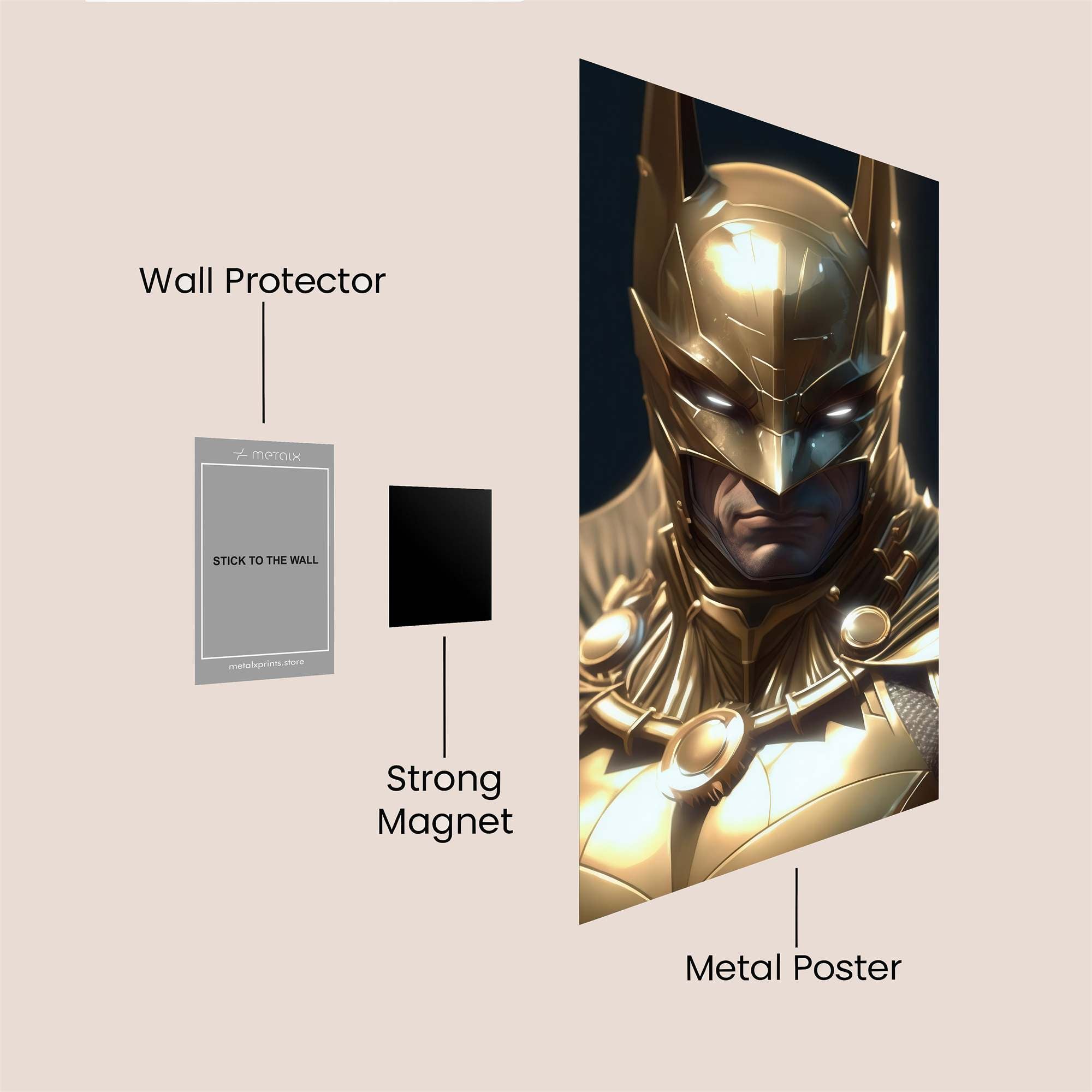 Golden Knight Safe Wall Magnetic / M