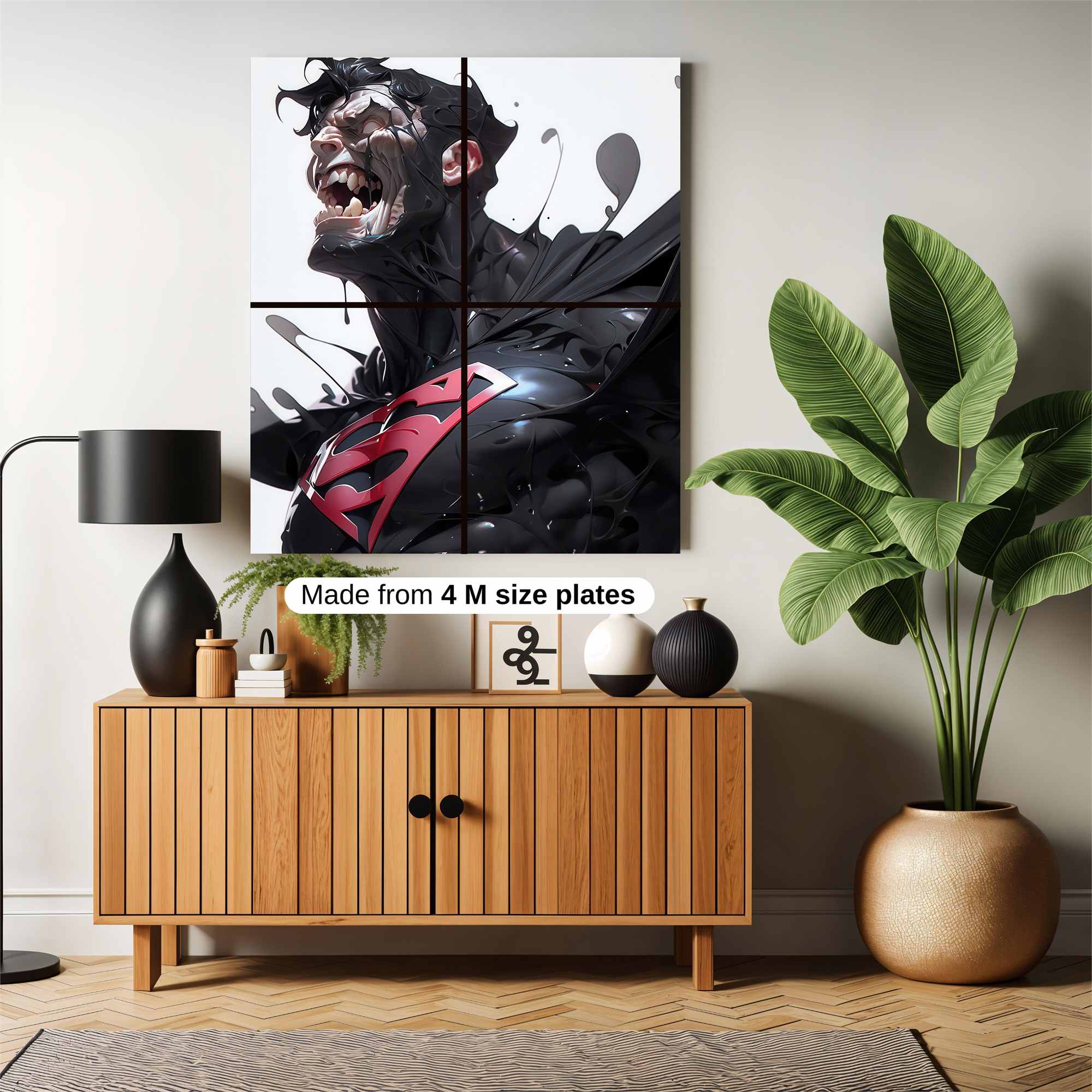 Superman Ferocity Safe Wall Magnetic / M