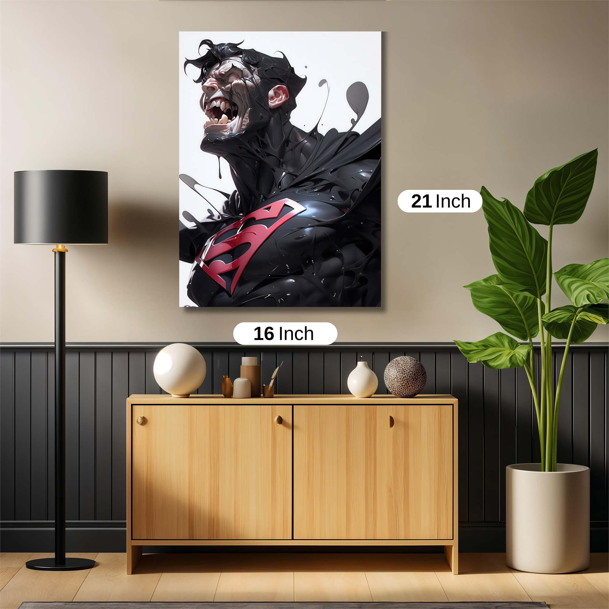 Superman Ferocity Safe Wall Magnetic / M