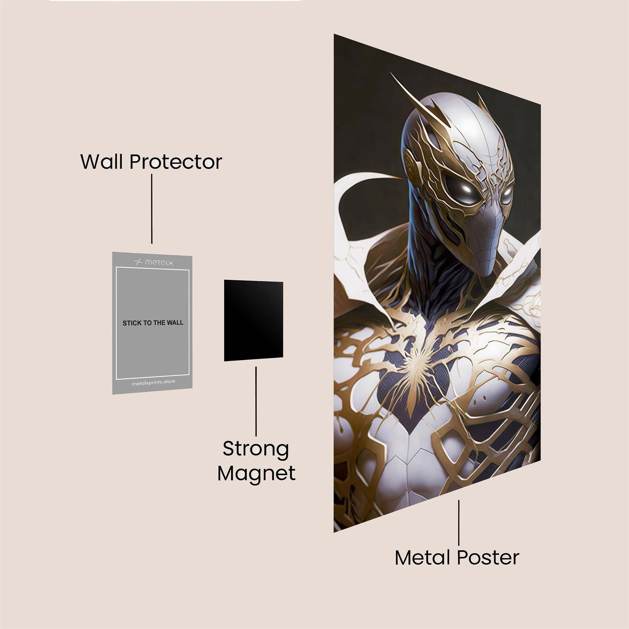 Spider Elegance Safe Wall Magnetic / M