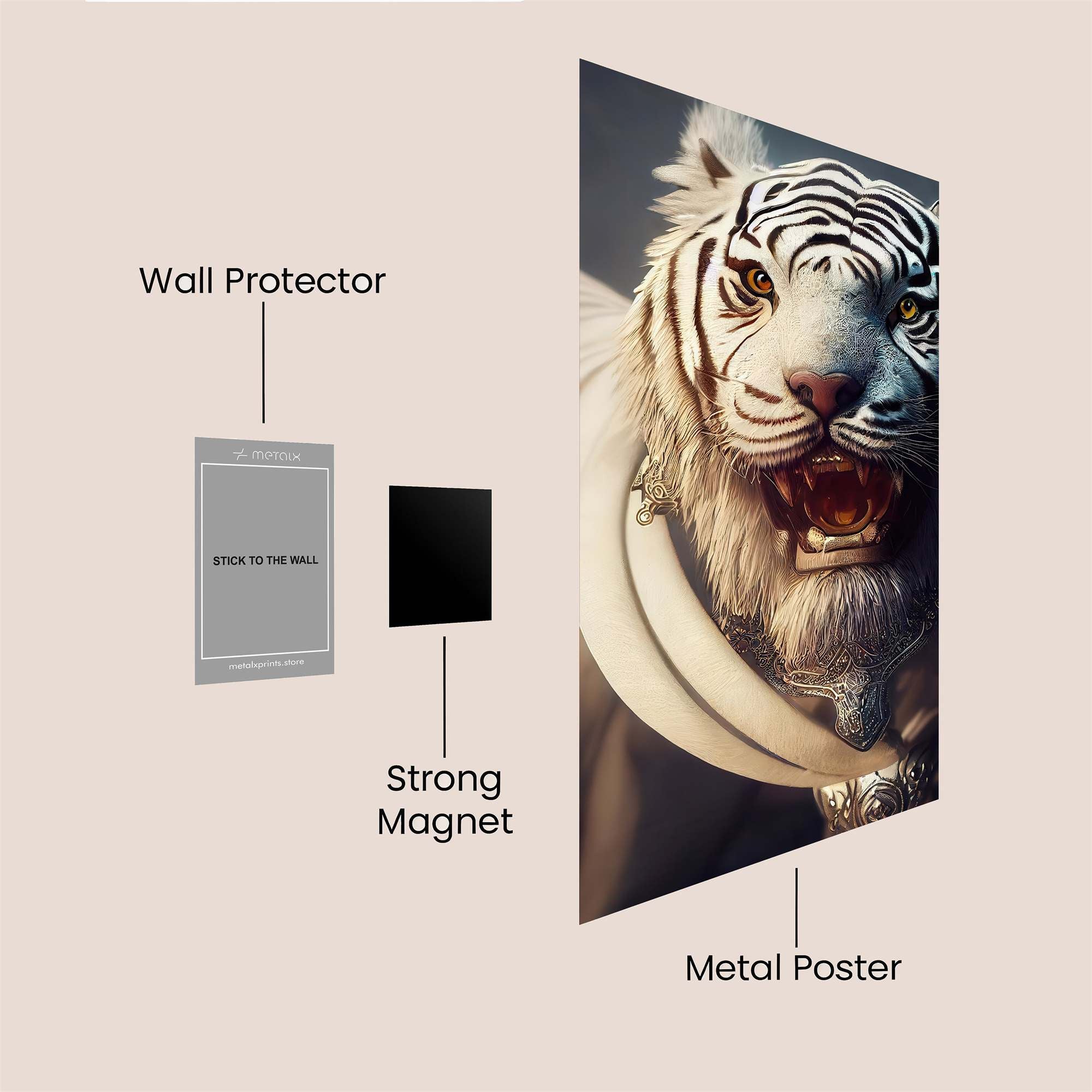Majestic Roar Safe Wall Magnetic / M