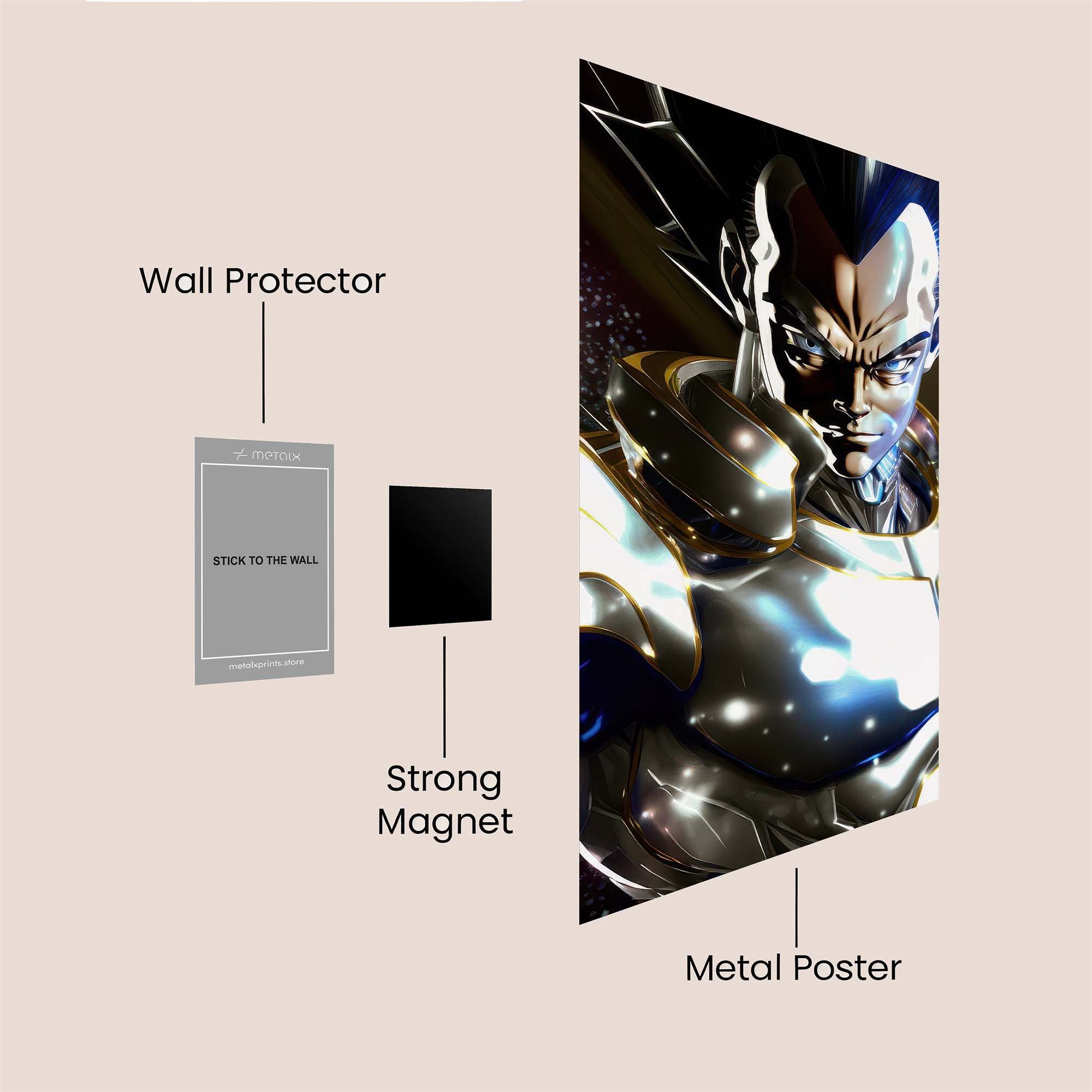 Saiyan Brilliance Safe Wall Magnetic / M