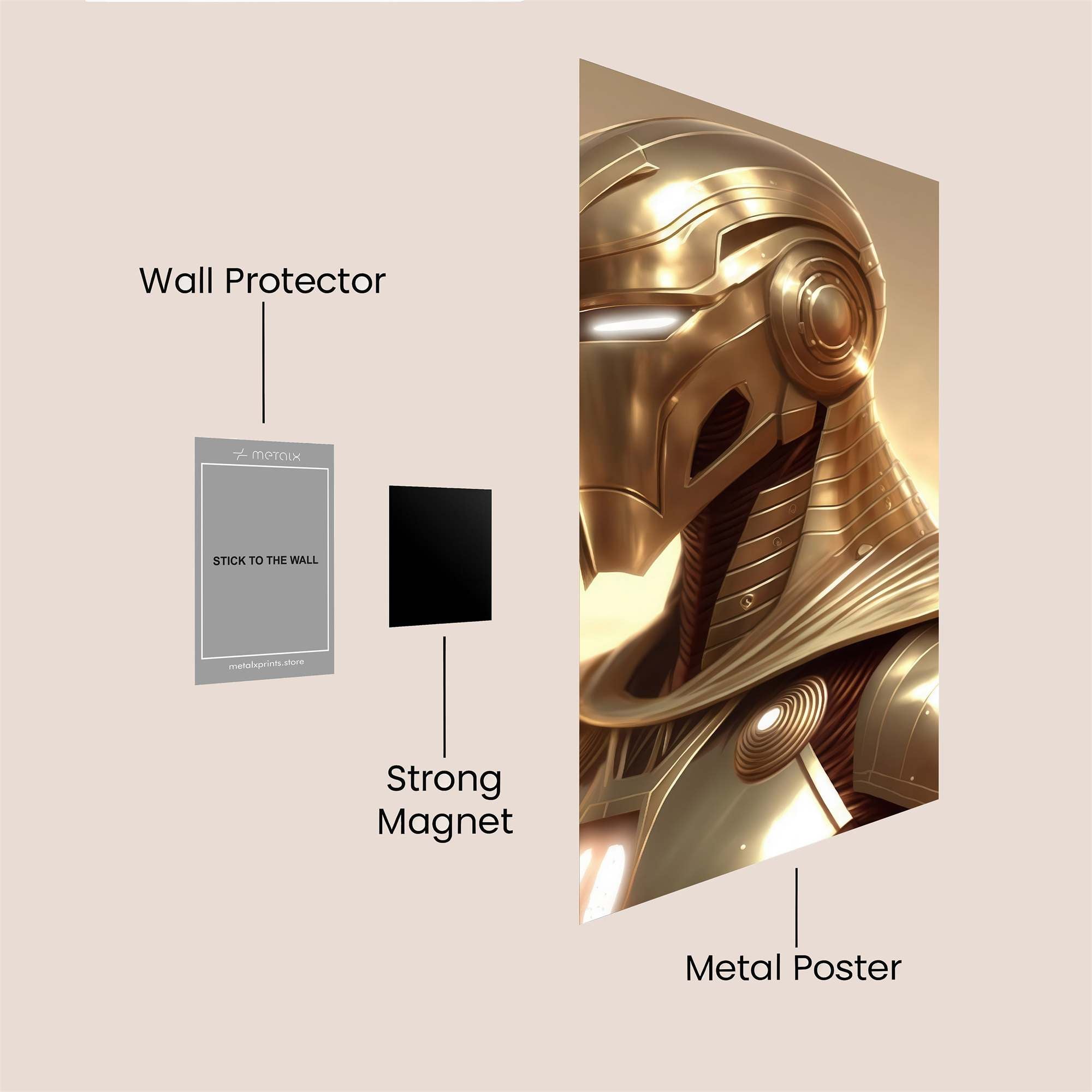 Golden Sentinel Safe Wall Magnetic / M