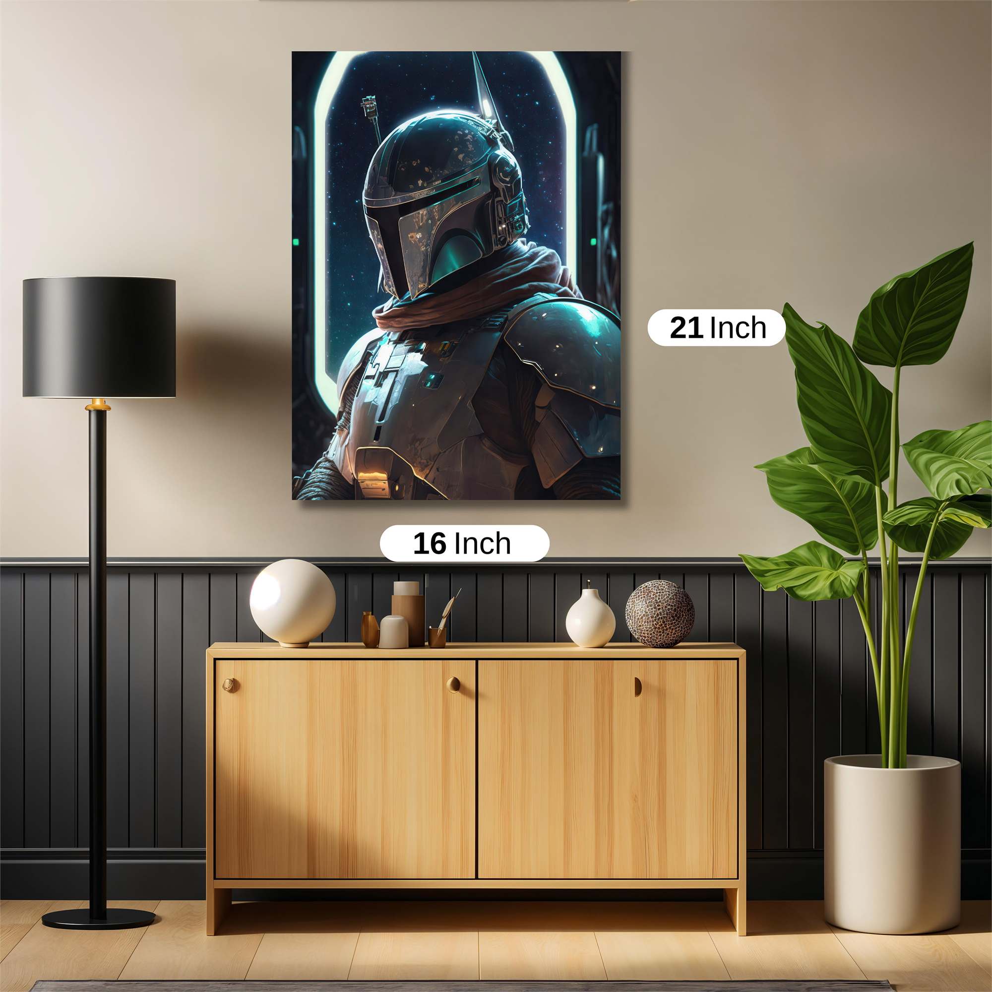 Mandalorian Majesty Safe Wall Magnetic / M