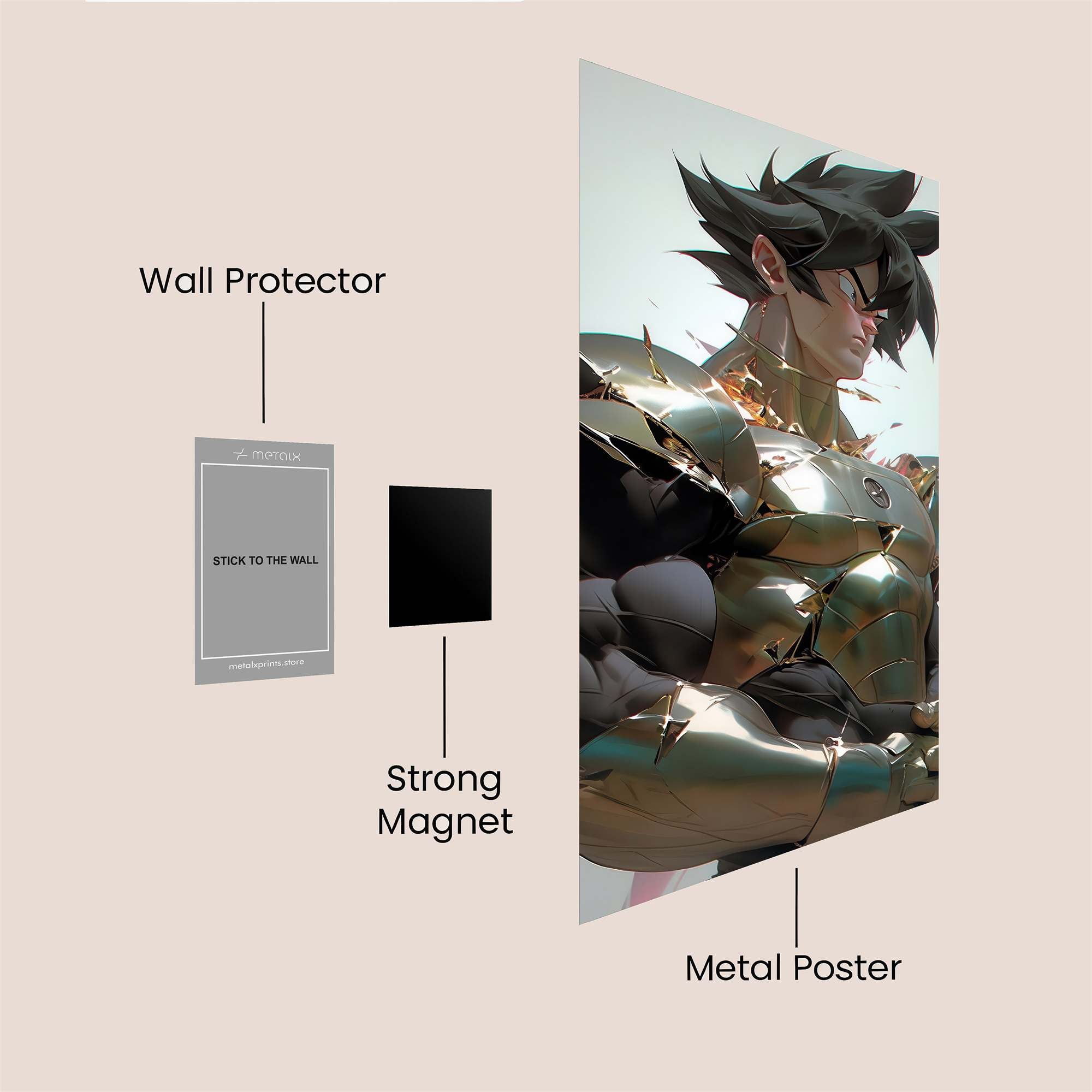 Saiyan Majesty Safe Wall Magnetic / M