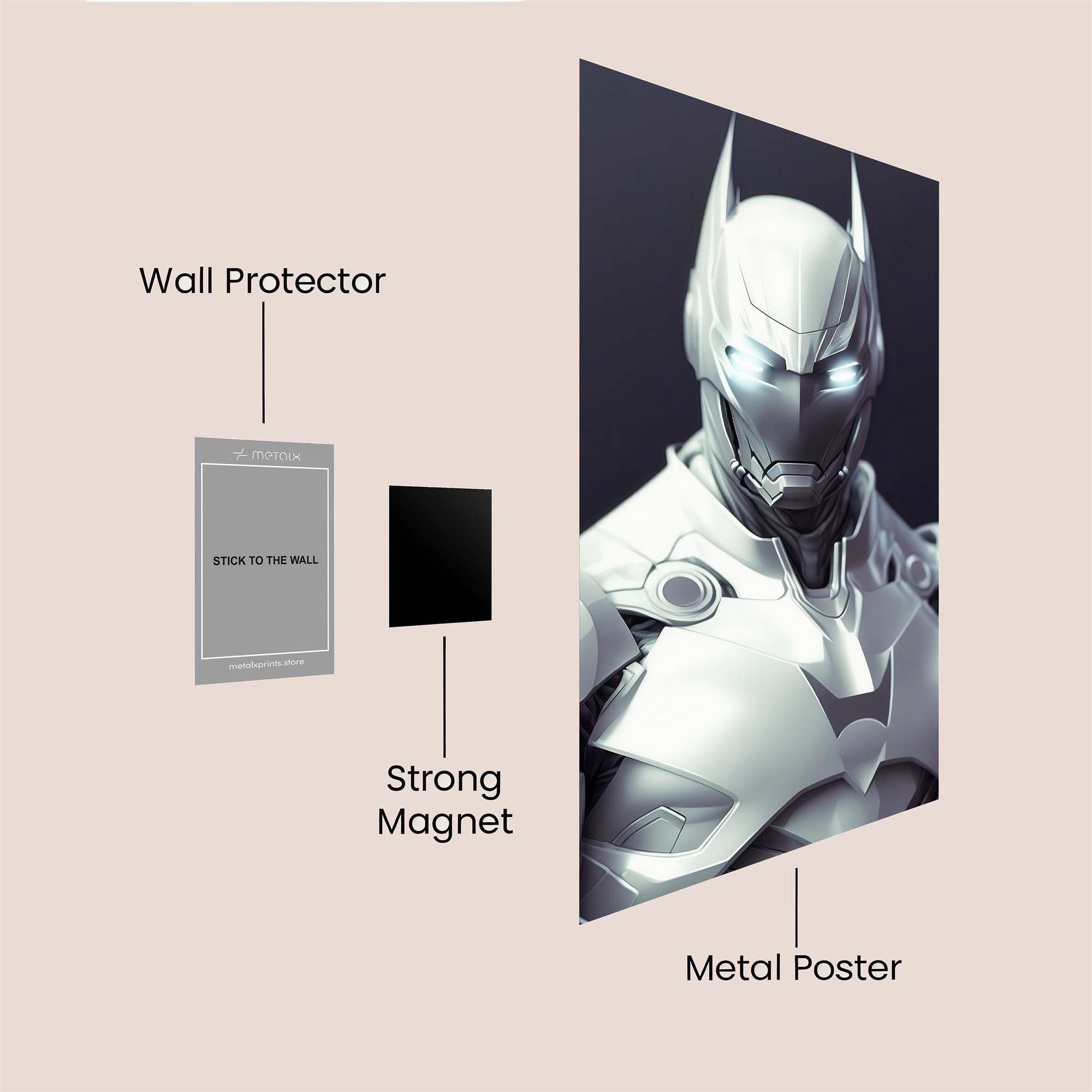 Roboknight Stealth Safe Wall Magnetic / M