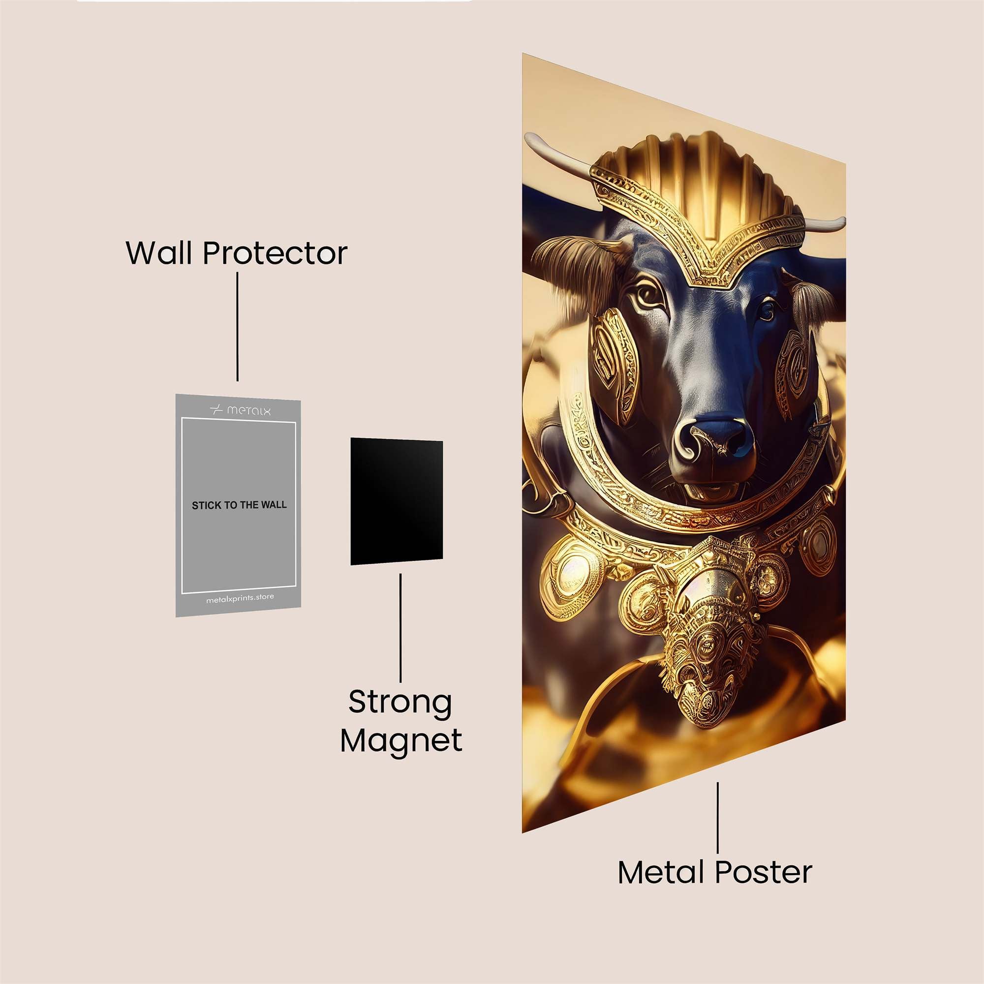 Gilded Majesty Safe Wall Magnetic / M