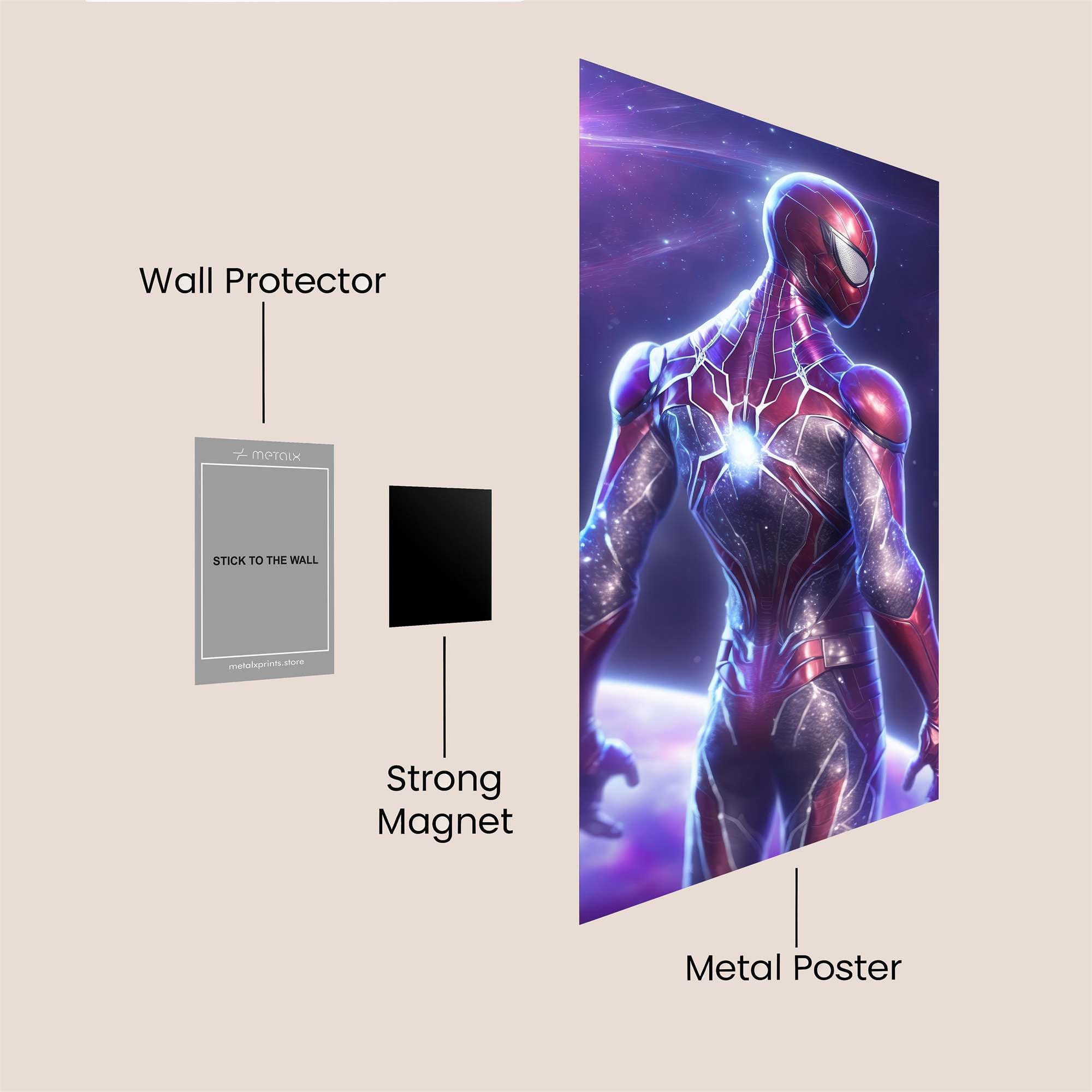 Cosmic Vigilance Safe Wall Magnetic / M