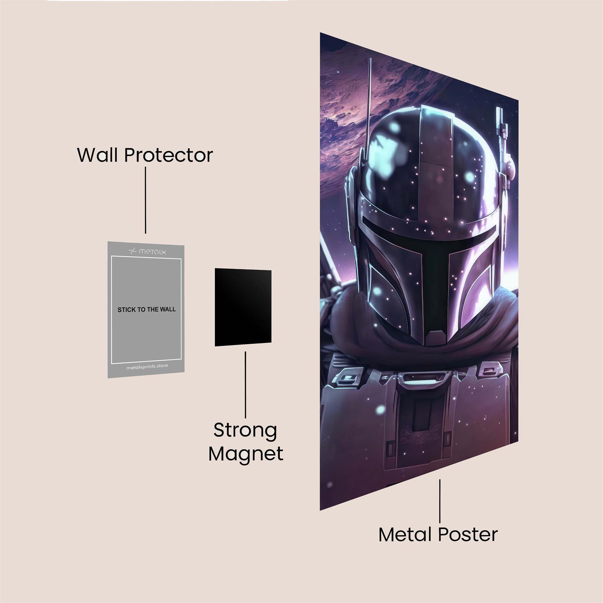 Mandalorian Odyssey Safe Wall Magnetic / M