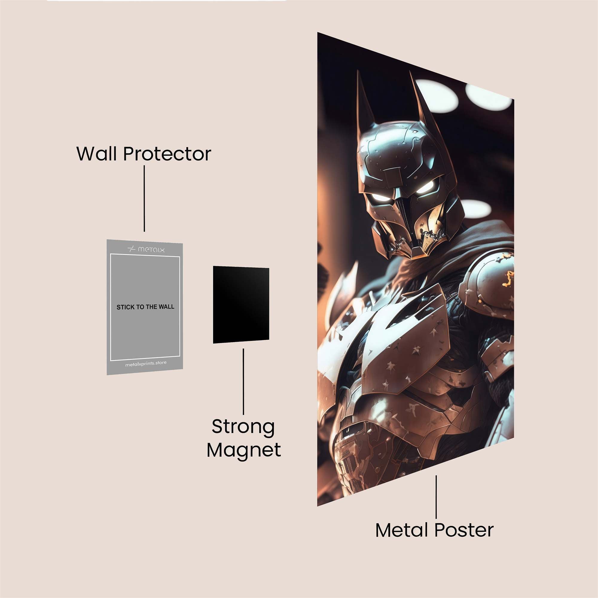 Batman Resolute Safe Wall Magnetic / M