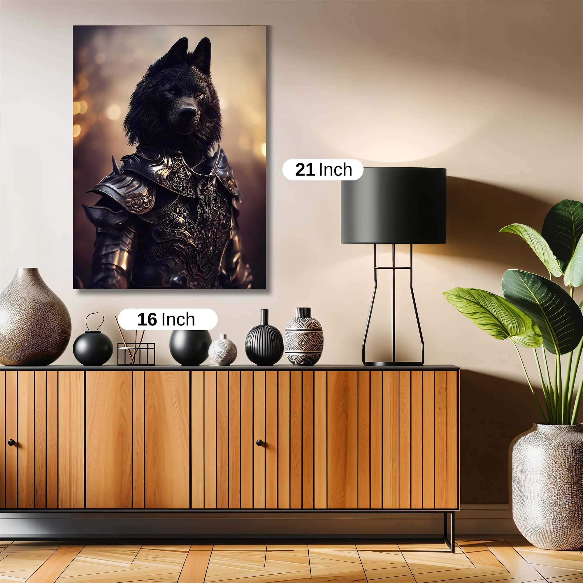 Wolf Warlord Safe Wall Magnetic / M