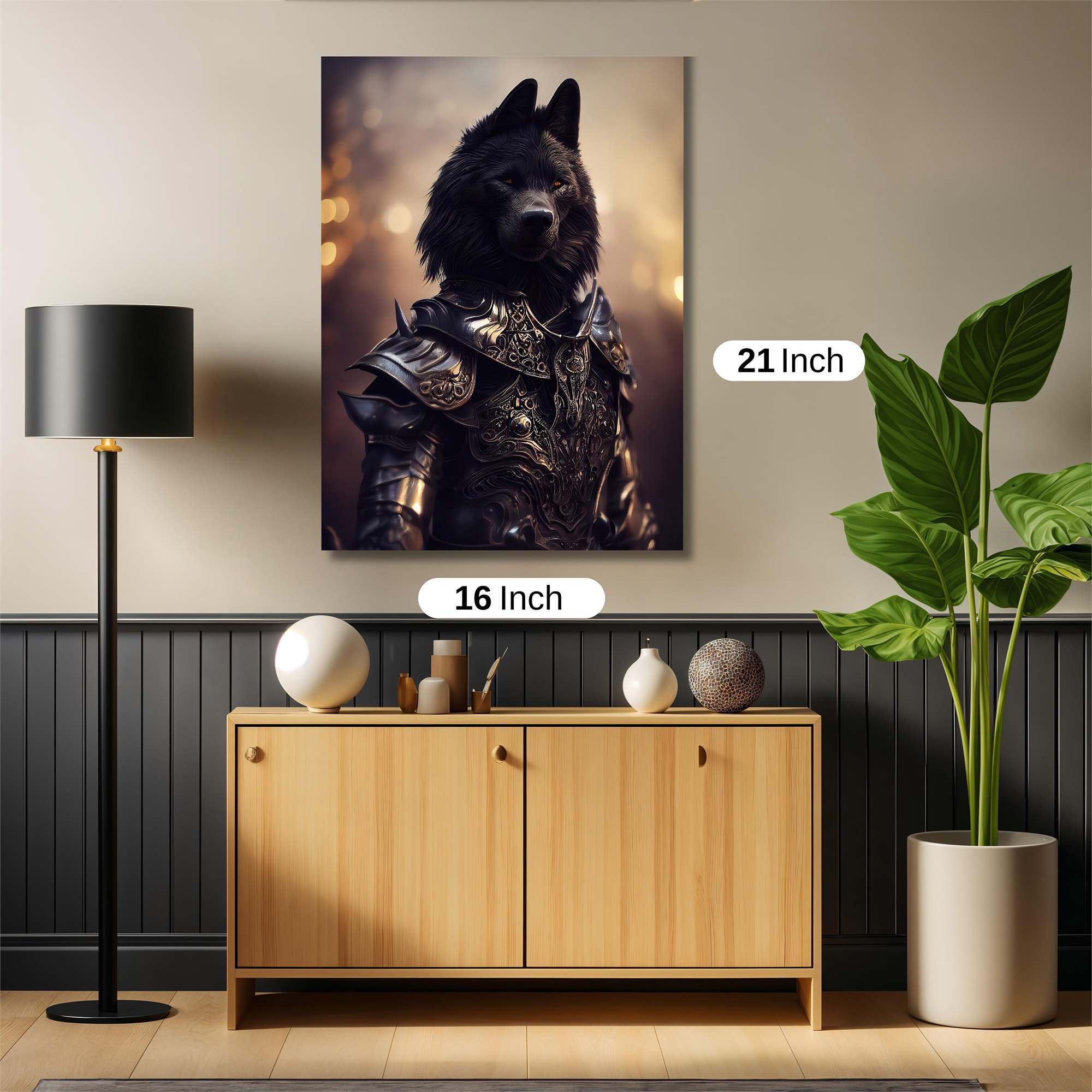 Wolf Warlord Safe Wall Magnetic / M