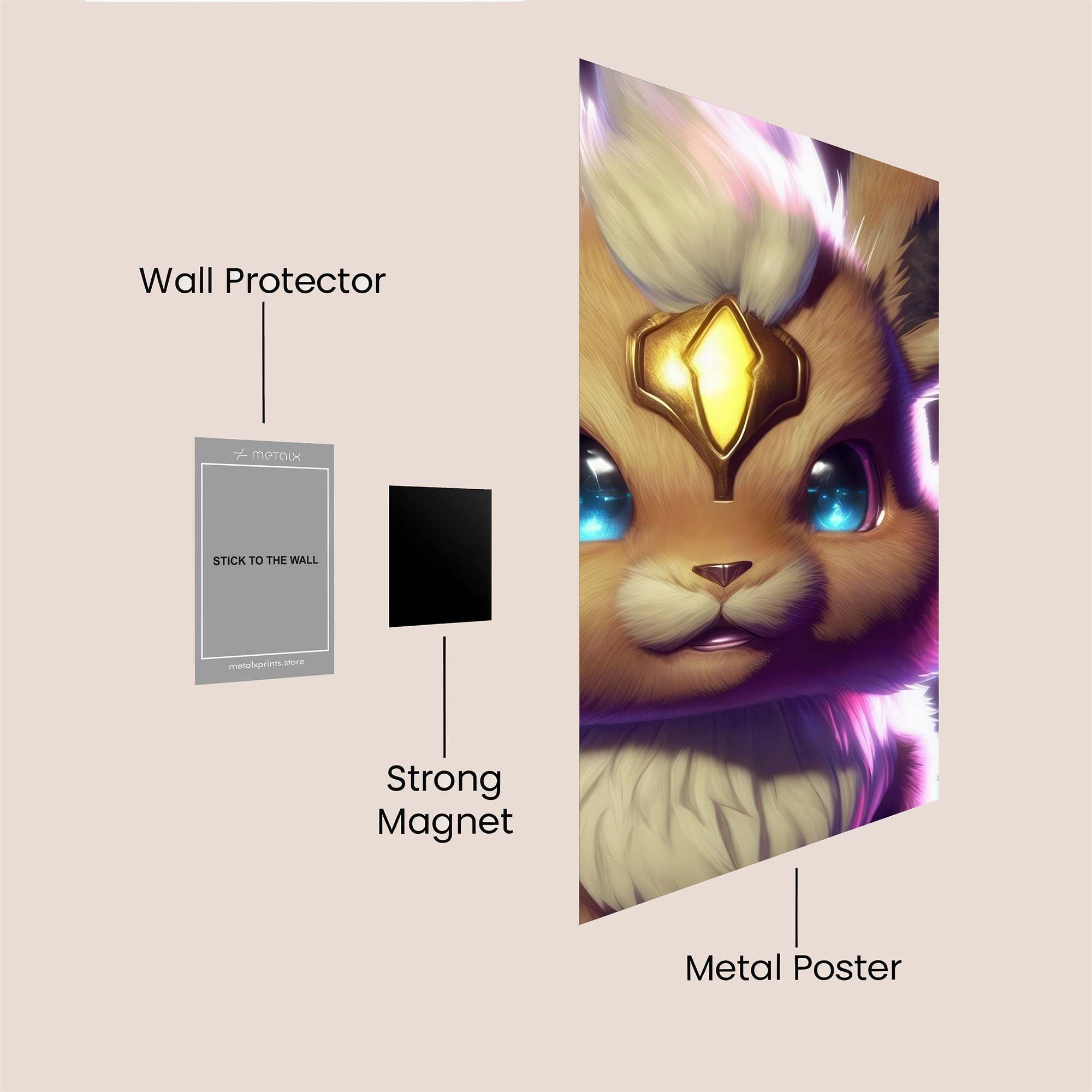 Eevee Enchantment Safe Wall Magnetic / M