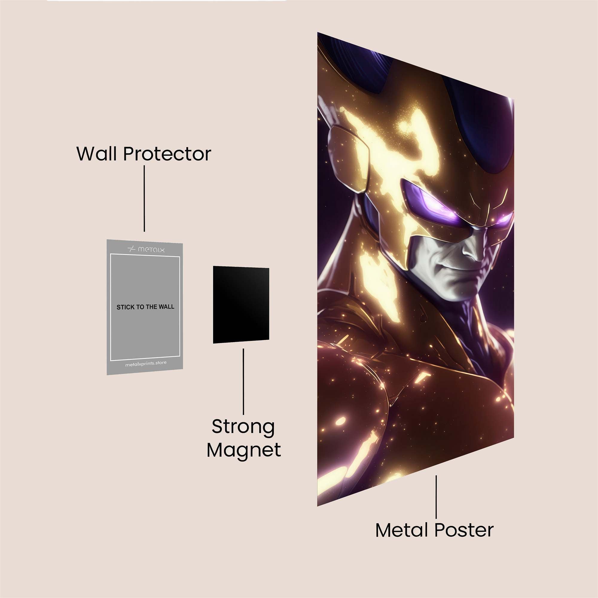 Golden Powerstorm Safe Wall Magnetic / M