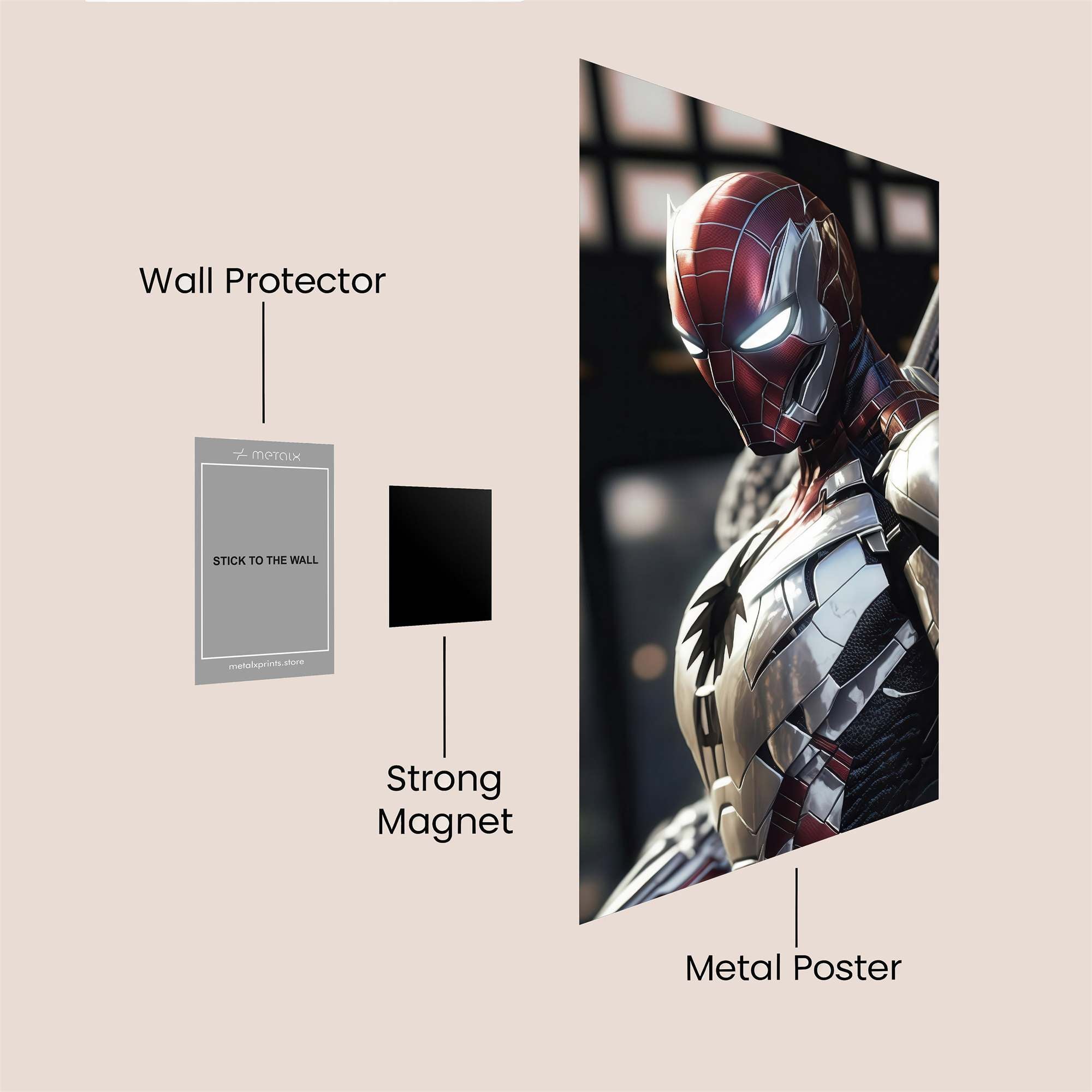 Iron Heroic Safe Wall Magnetic / M