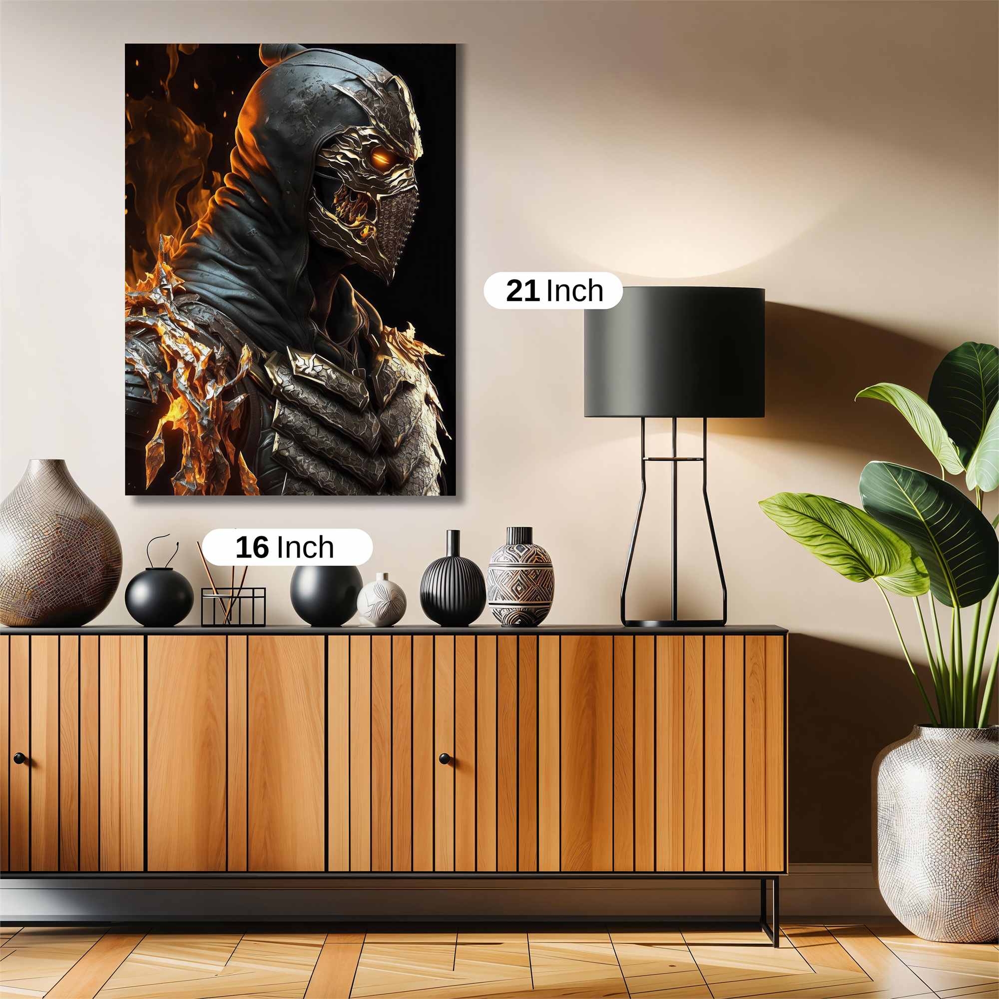 Inferno Warrior Safe Wall Magnetic / M