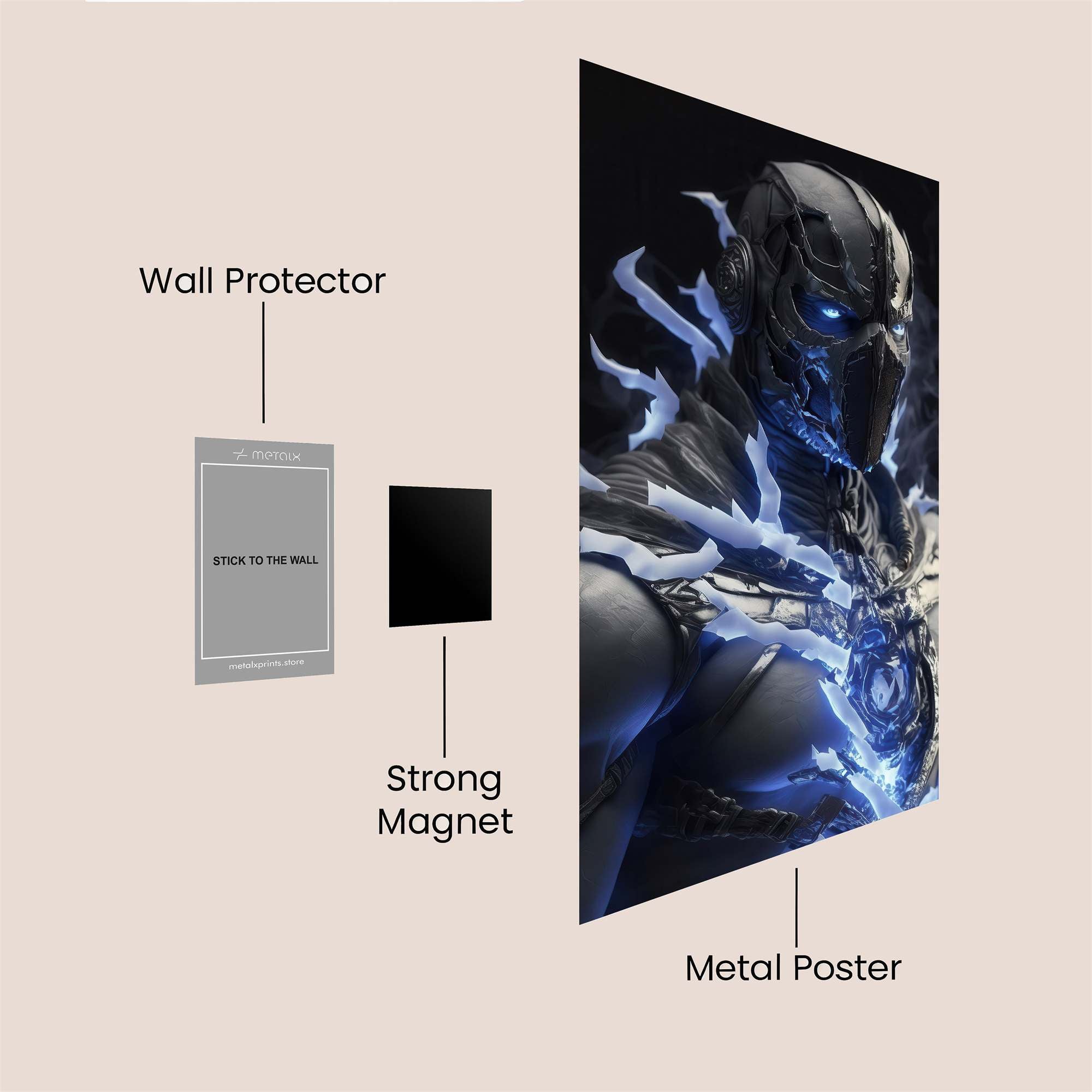 Cybernetic Surge Safe Wall Magnetic / M