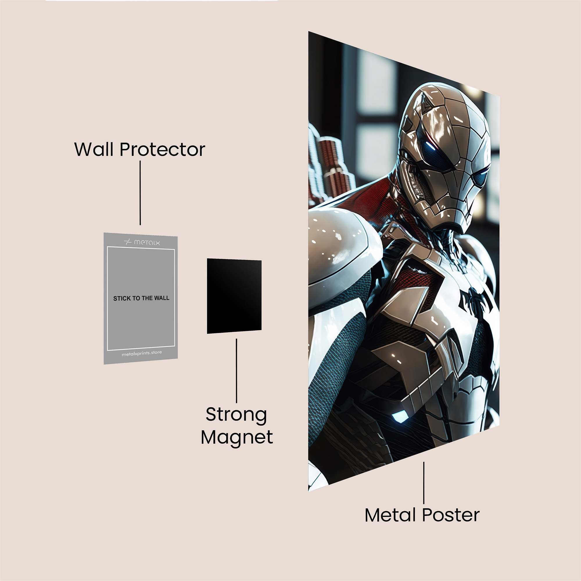 Iron Resilient Safe Wall Magnetic / M