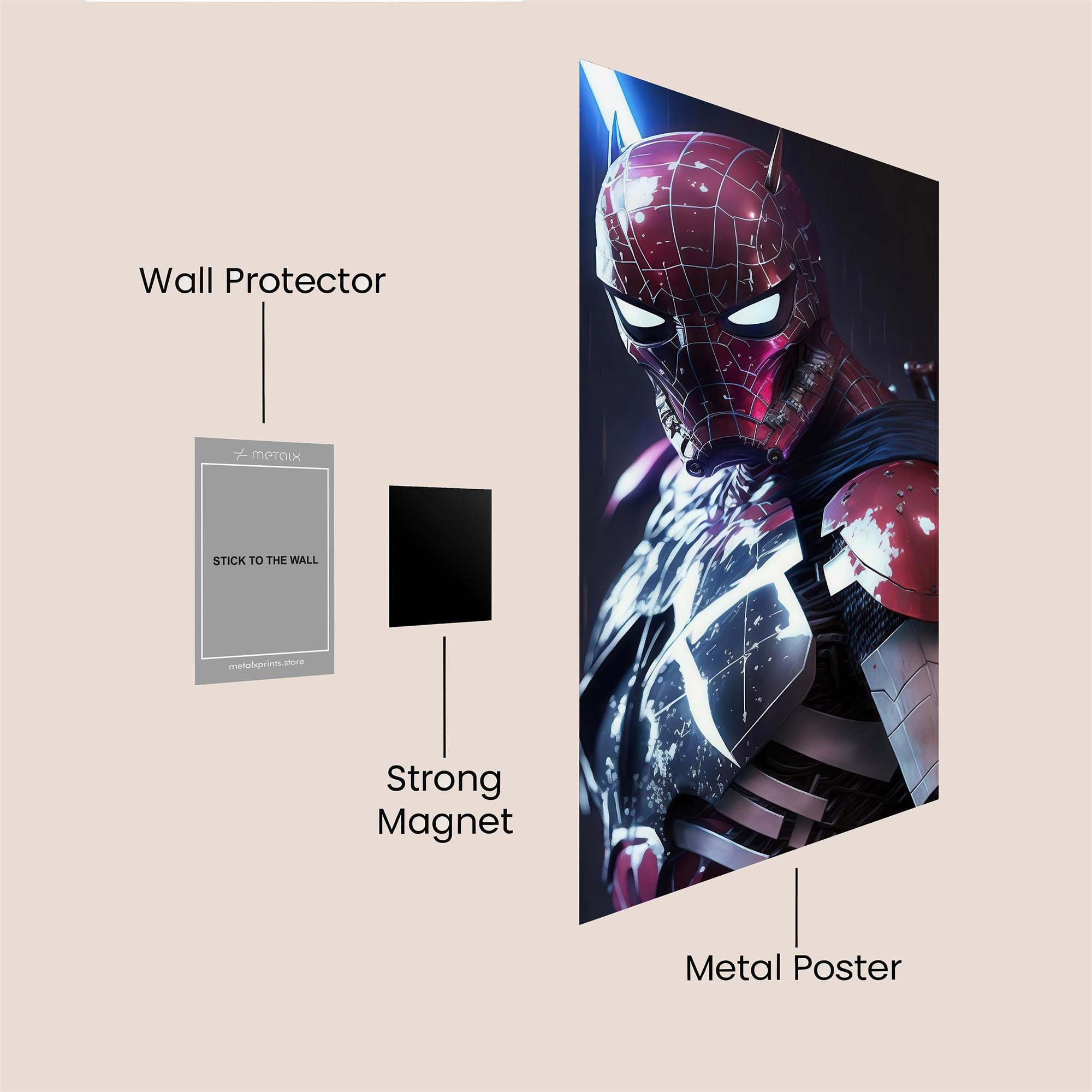 Webbed Warrior Safe Wall Magnetic / M