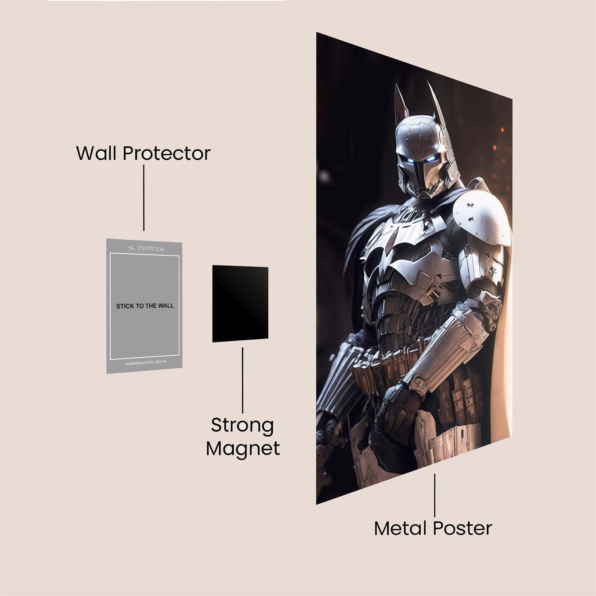 Batman Vigilant Safe Wall Magnetic / M