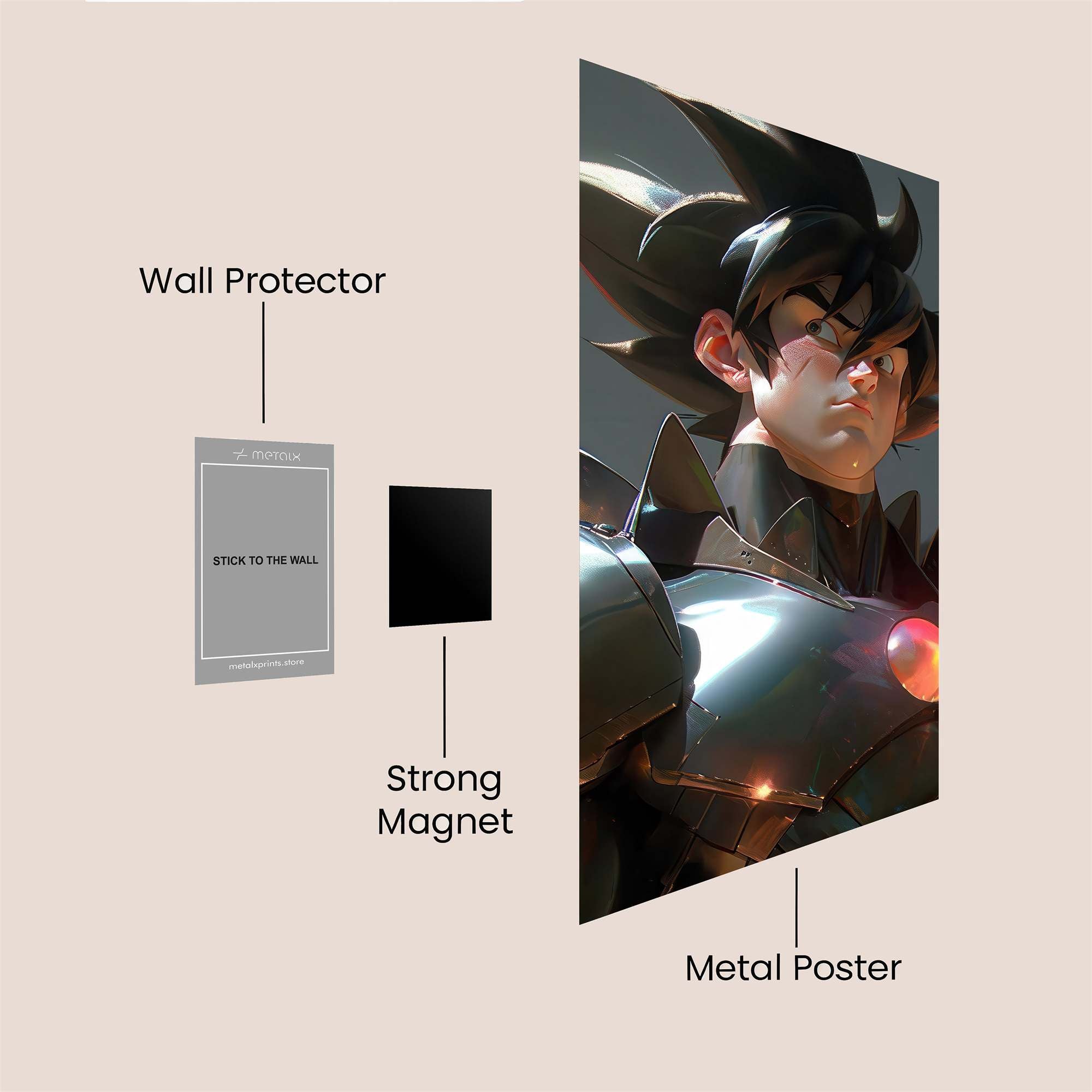 Saiyan Stalwart Safe Wall Magnetic / M