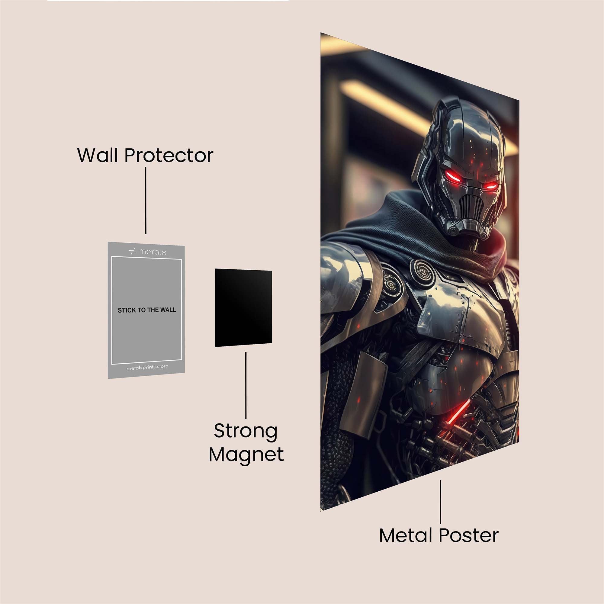 Cyborg Menace Safe Wall Magnetic / M