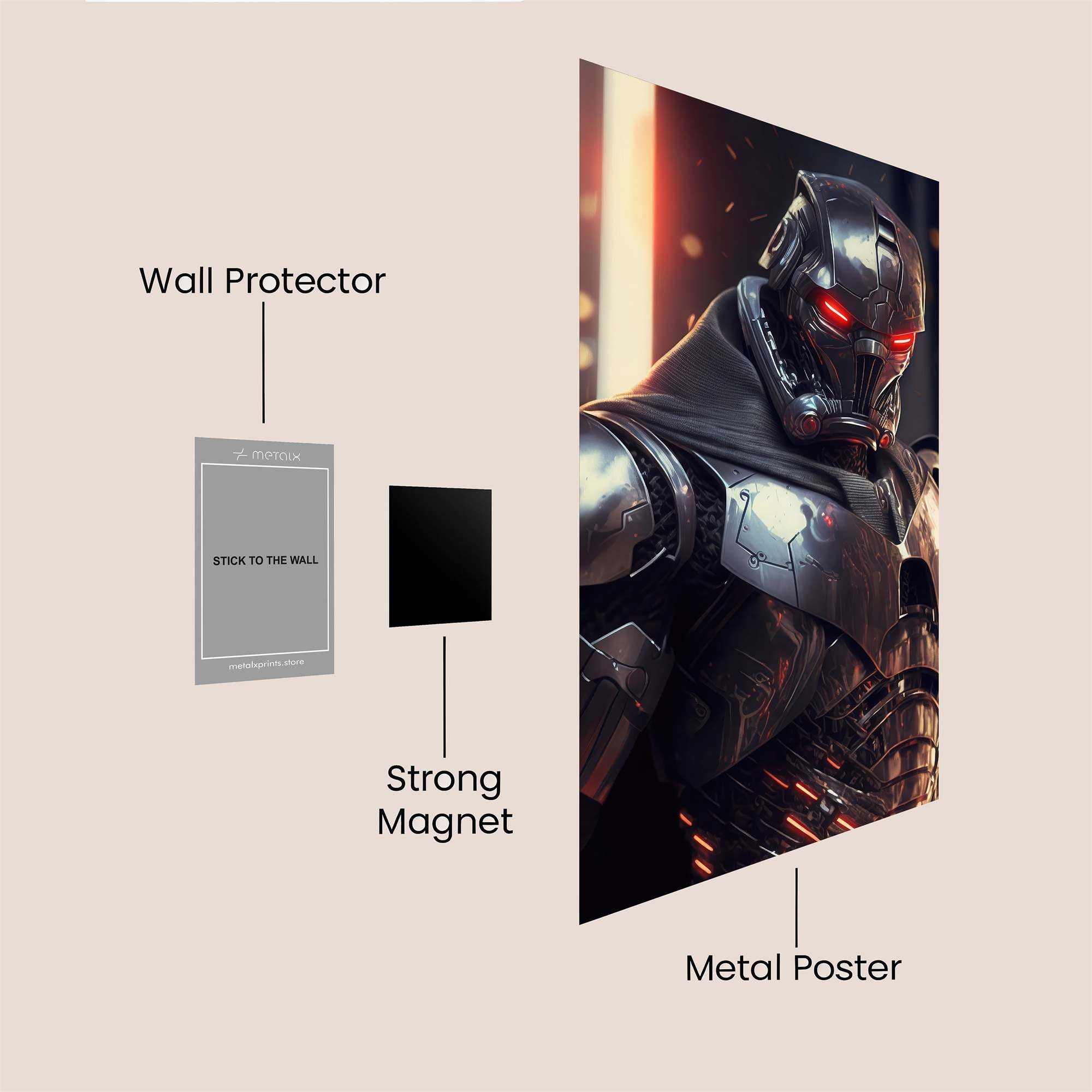 Cybernetic Sentinel Safe Wall Magnetic / M