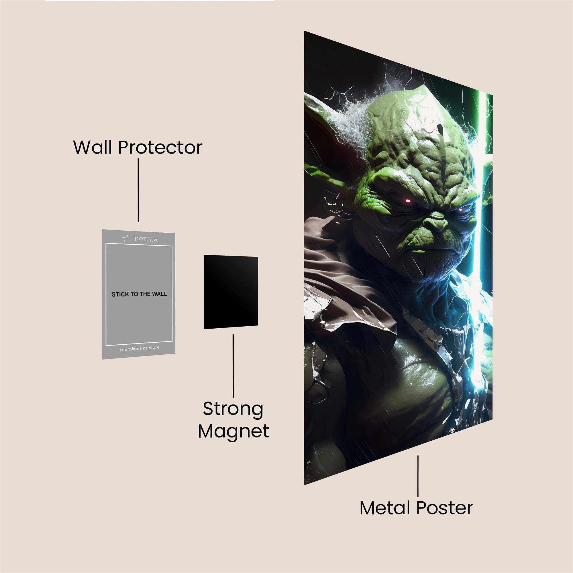 Yoda Battlefury Safe Wall Magnetic / M