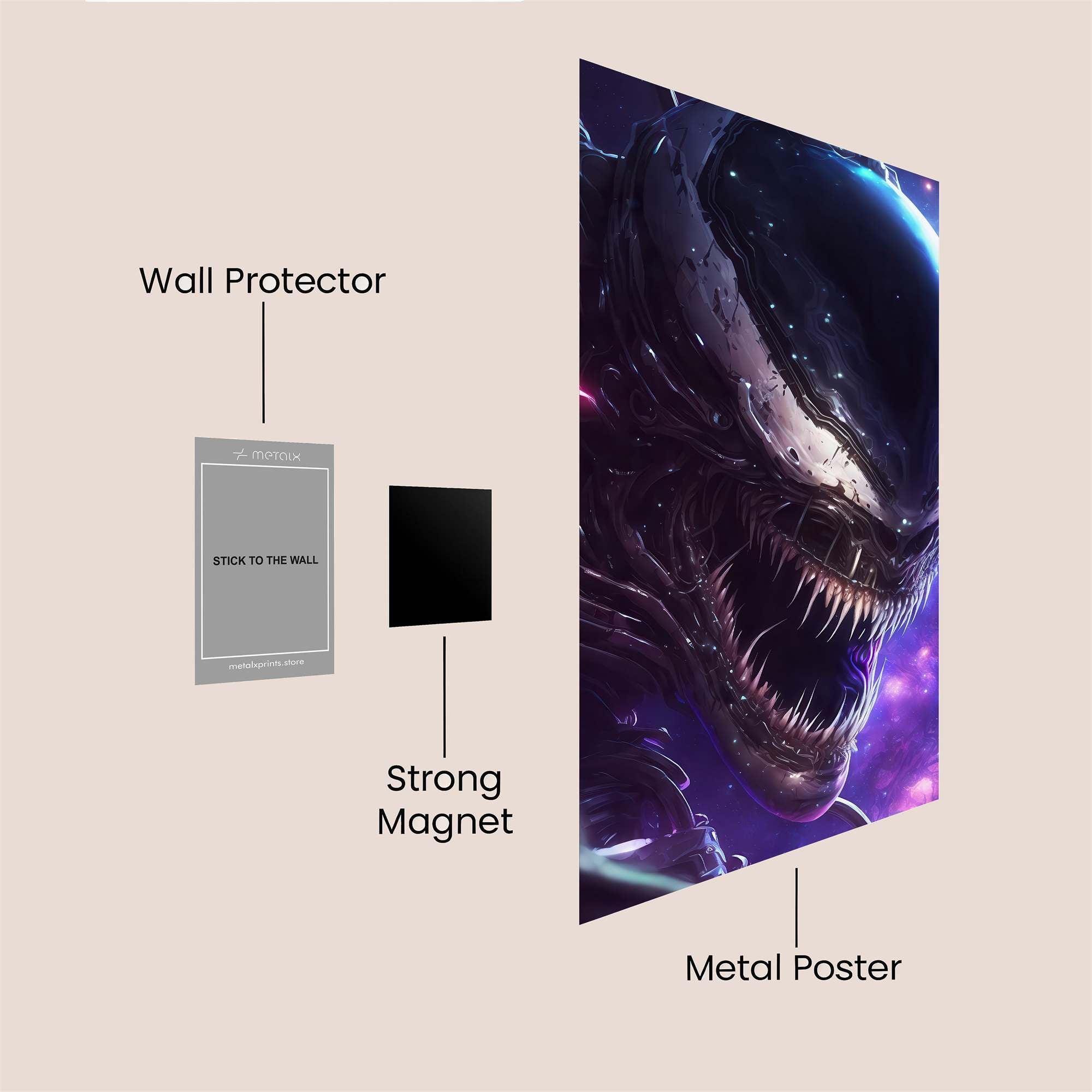 Venom Nebulosity Safe Wall Magnetic / M