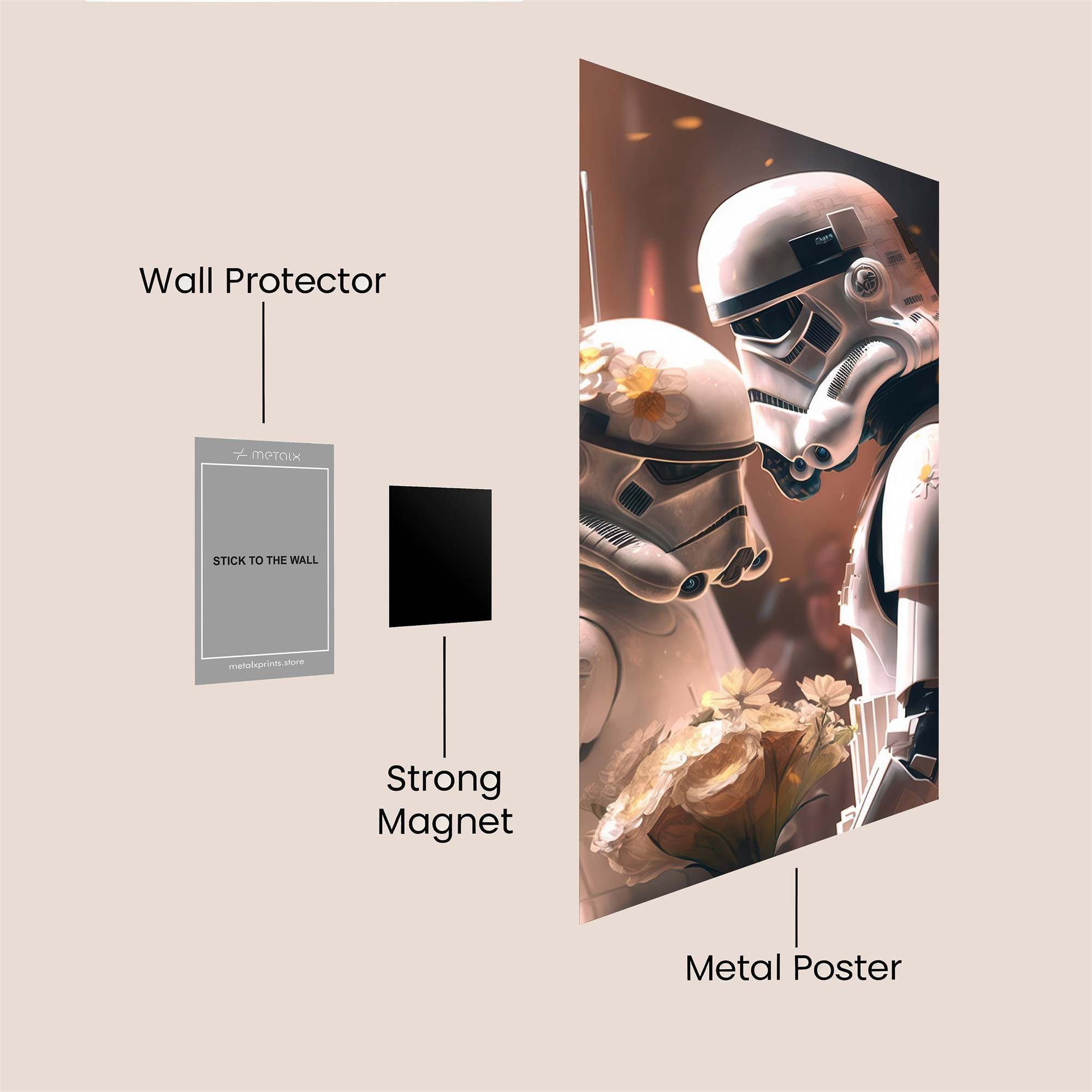 Stormtrooper Romance Safe Wall Magnetic / M