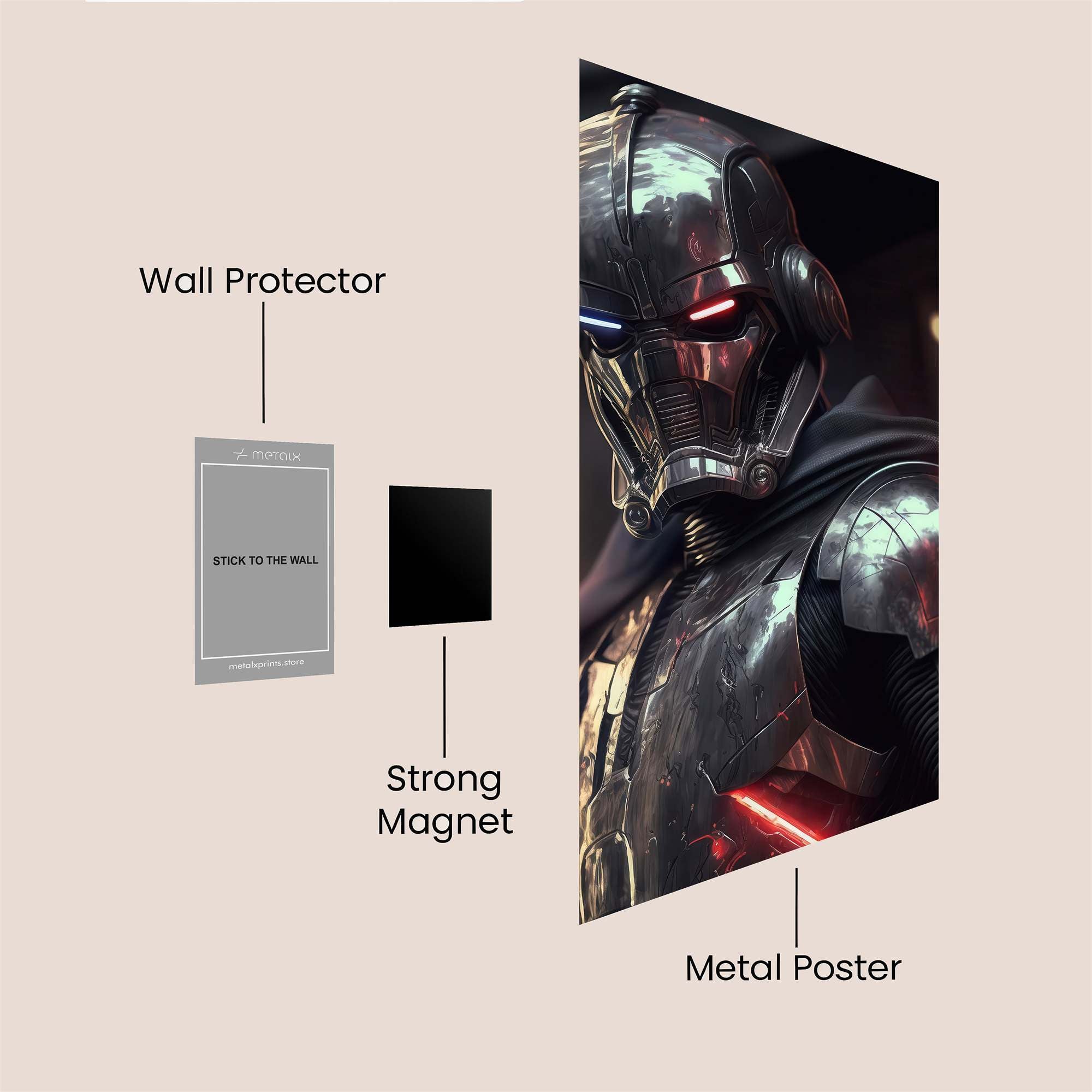 Galactic Sentinel Safe Wall Magnetic / M