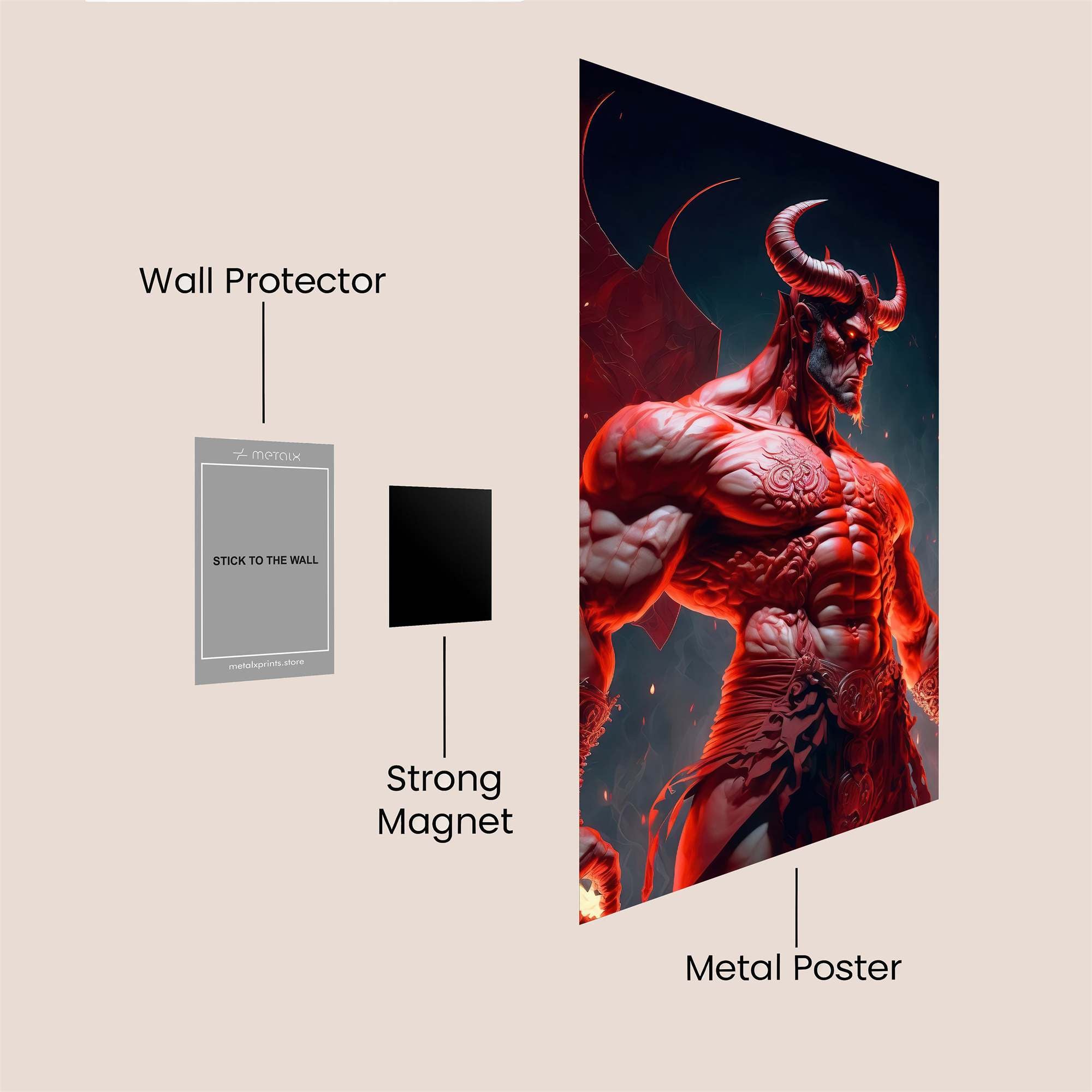 Infernal Majesty Safe Wall Magnetic / M