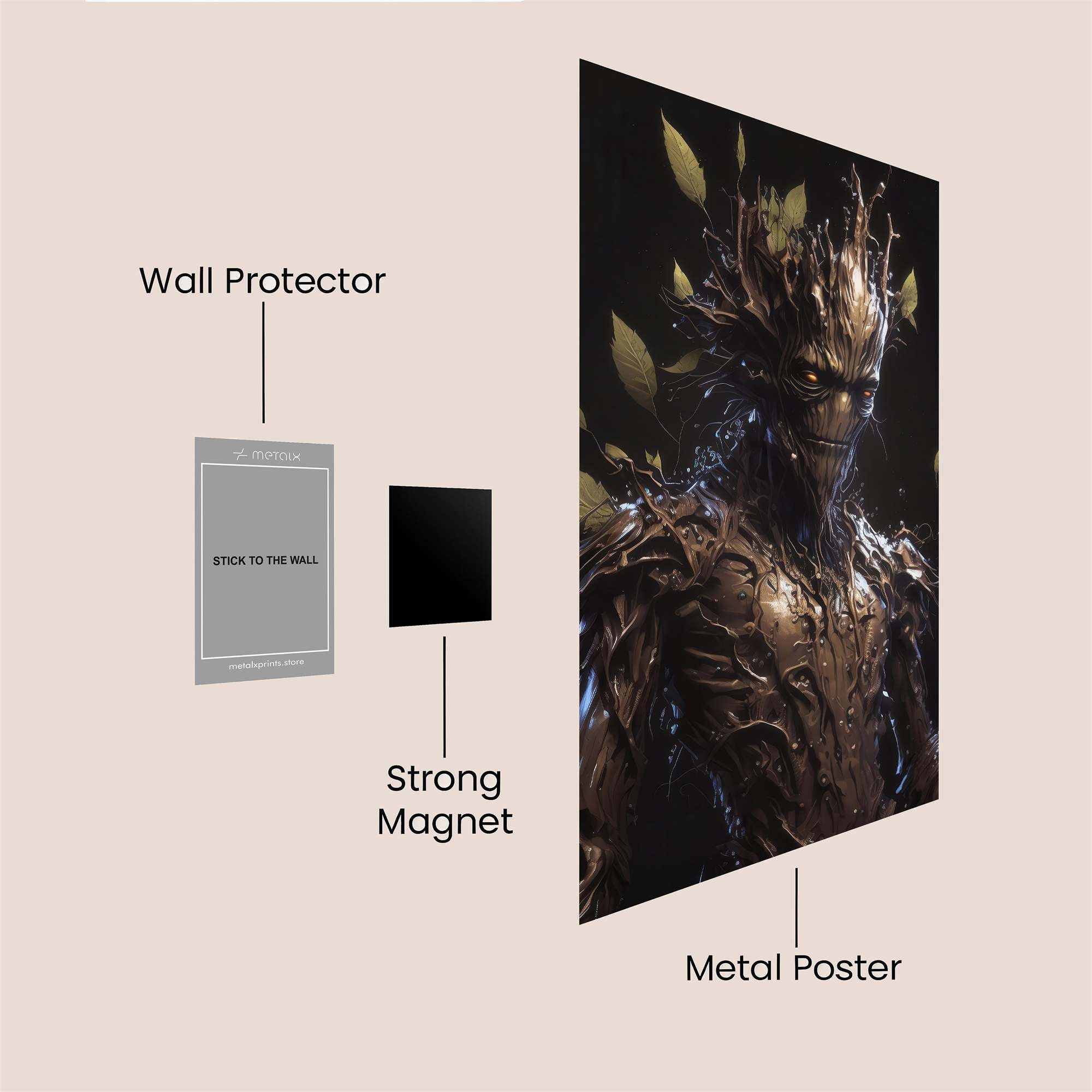 Groot Enigma Safe Wall Magnetic / M