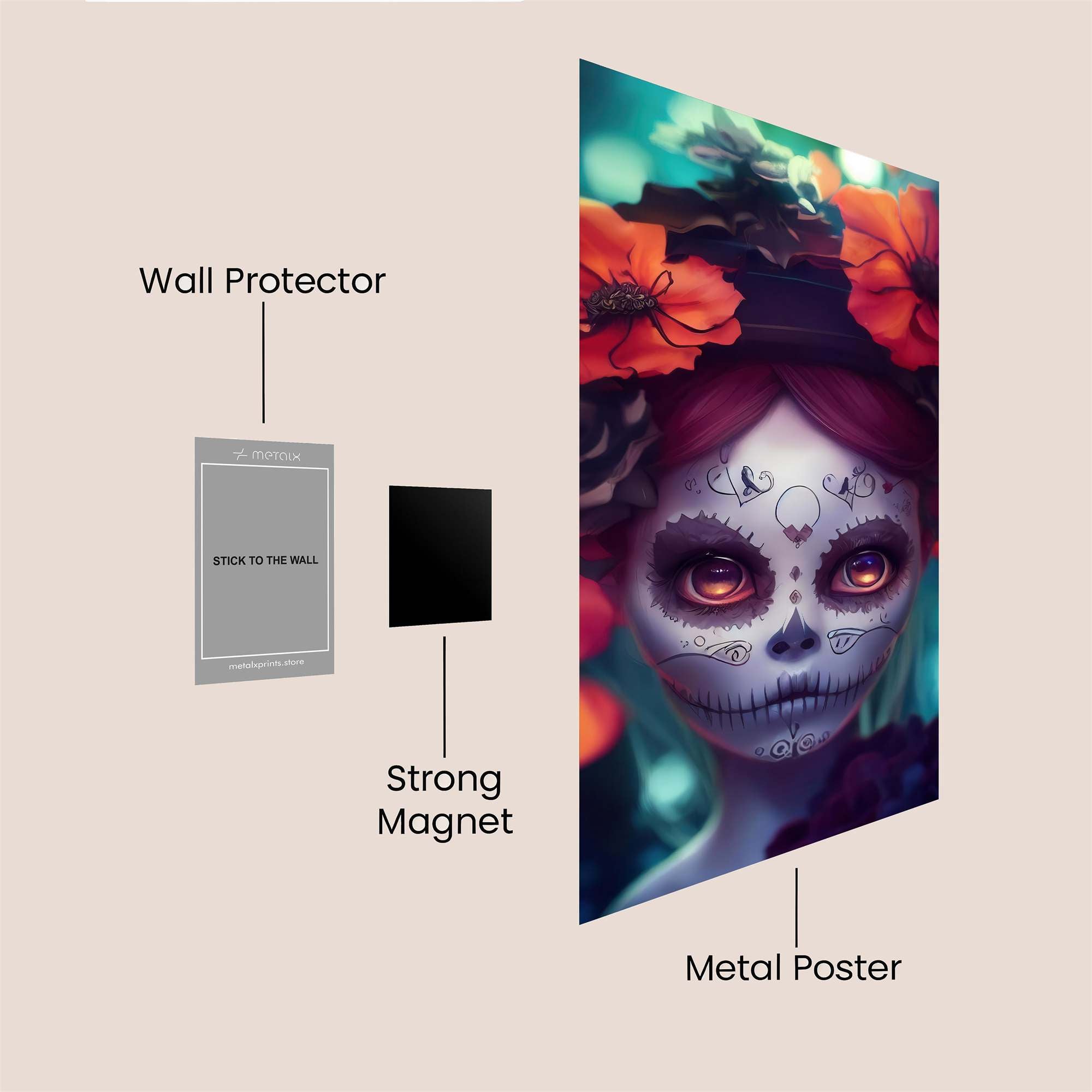 Floral Reverie Safe Wall Magnetic / M