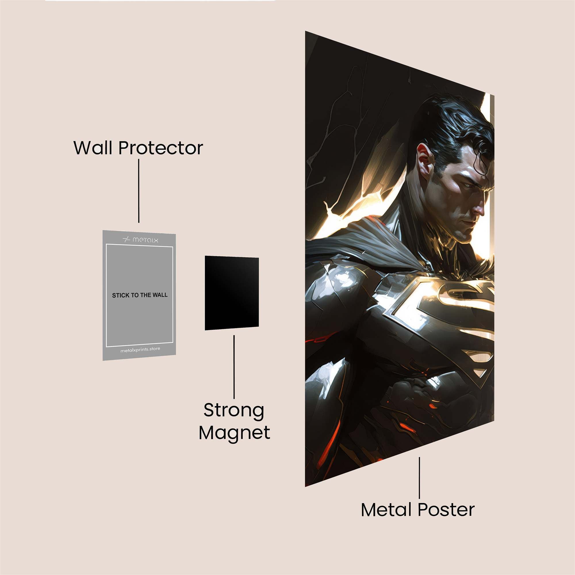 Superman Resolute Safe Wall Magnetic / M