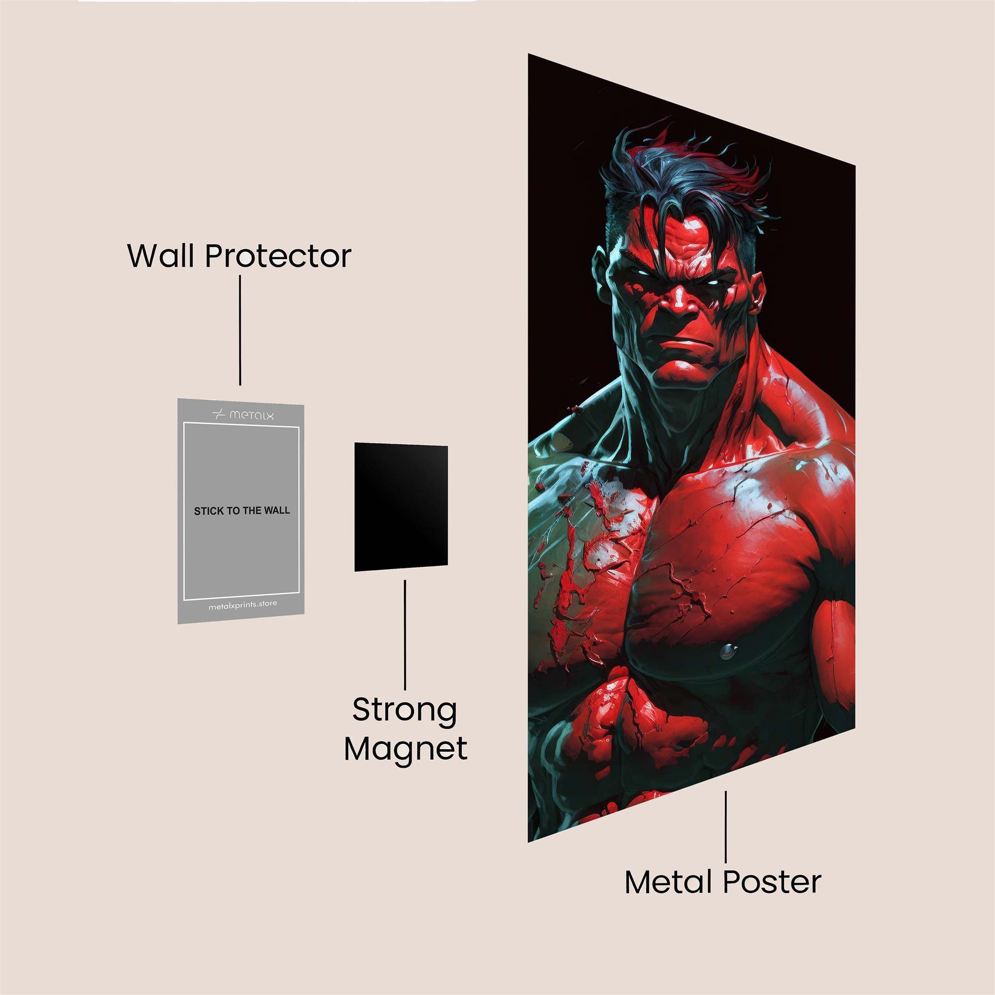 Hulk Fury Safe Wall Magnetic / M