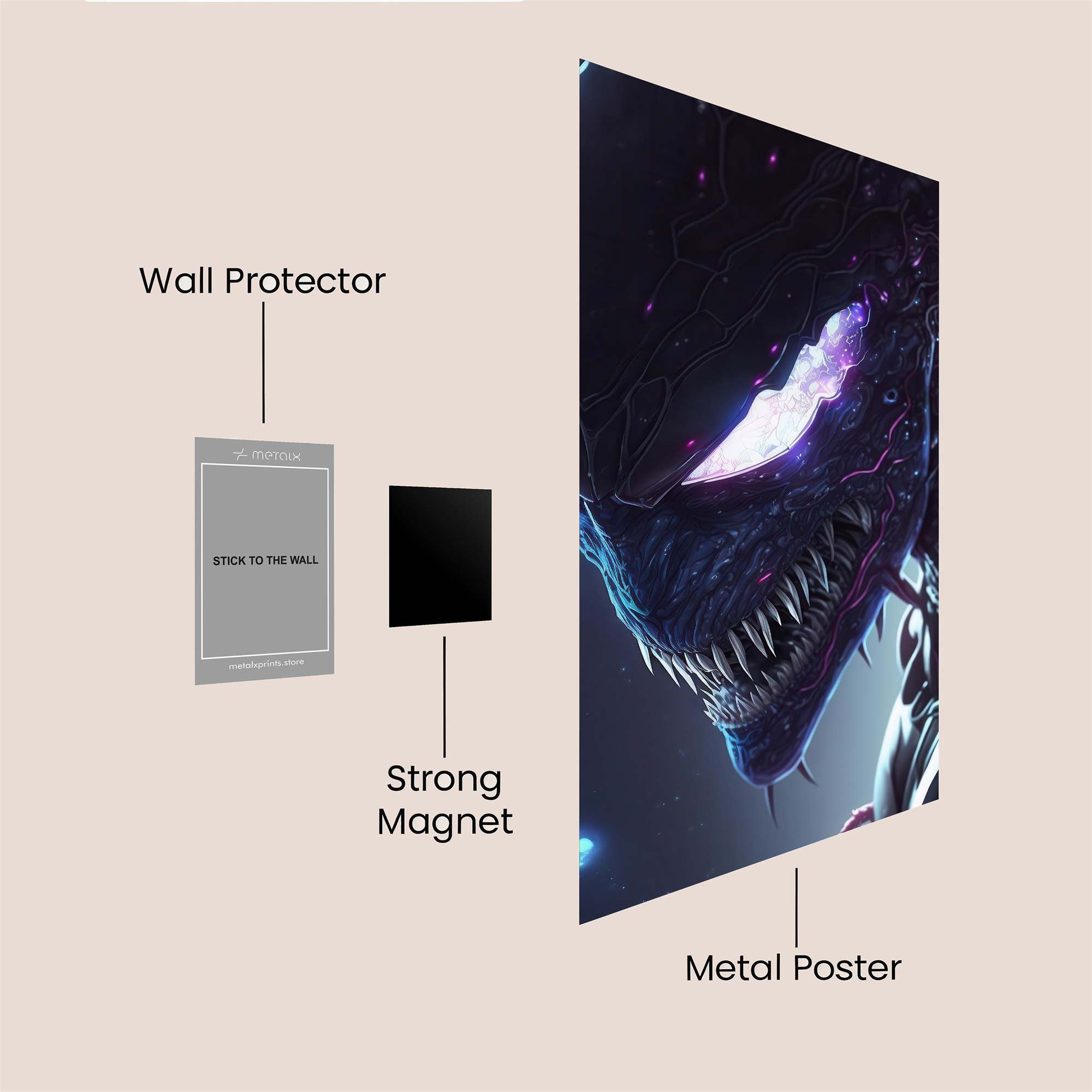 Venomous Frenzy Safe Wall Magnetic / M