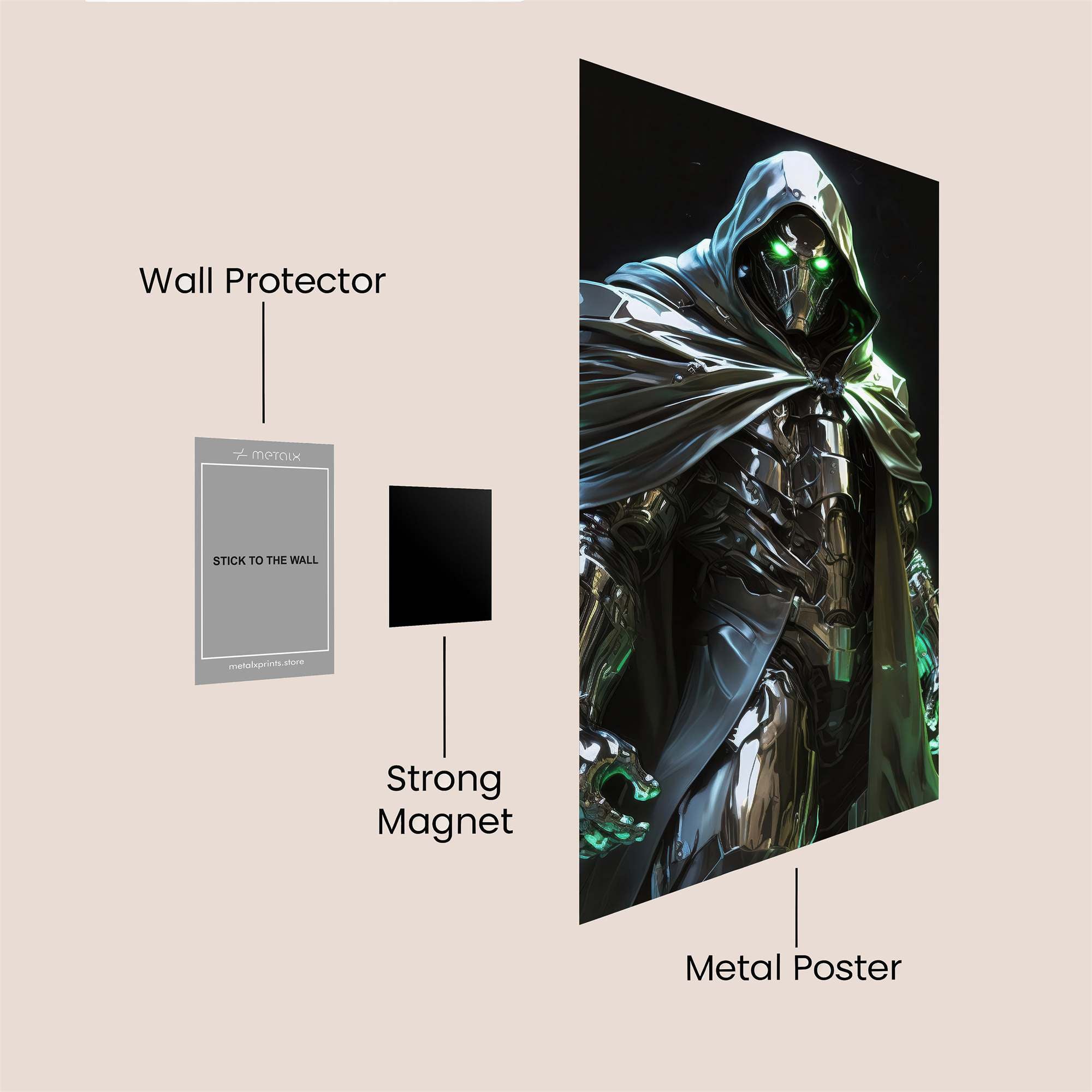 Doom Menace Safe Wall Magnetic / M