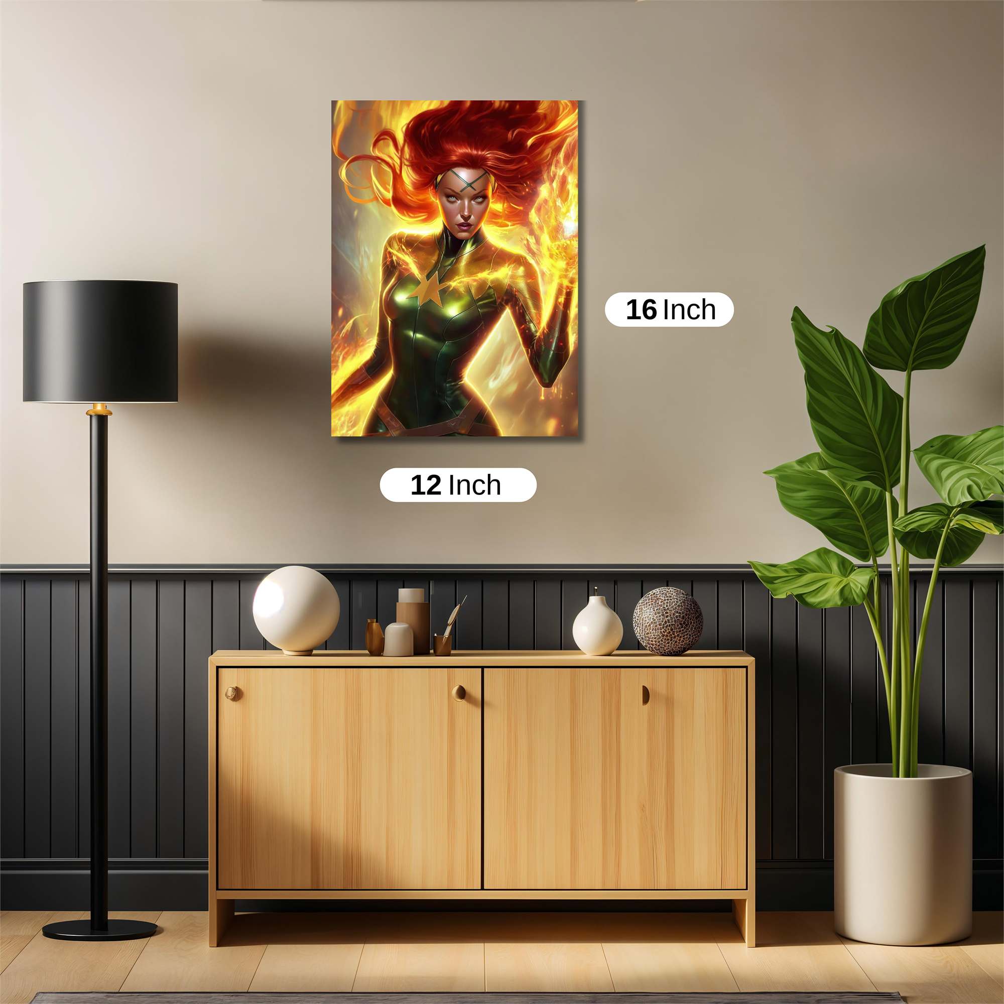 Phoenix Inferno Safe Wall Magnetic / M