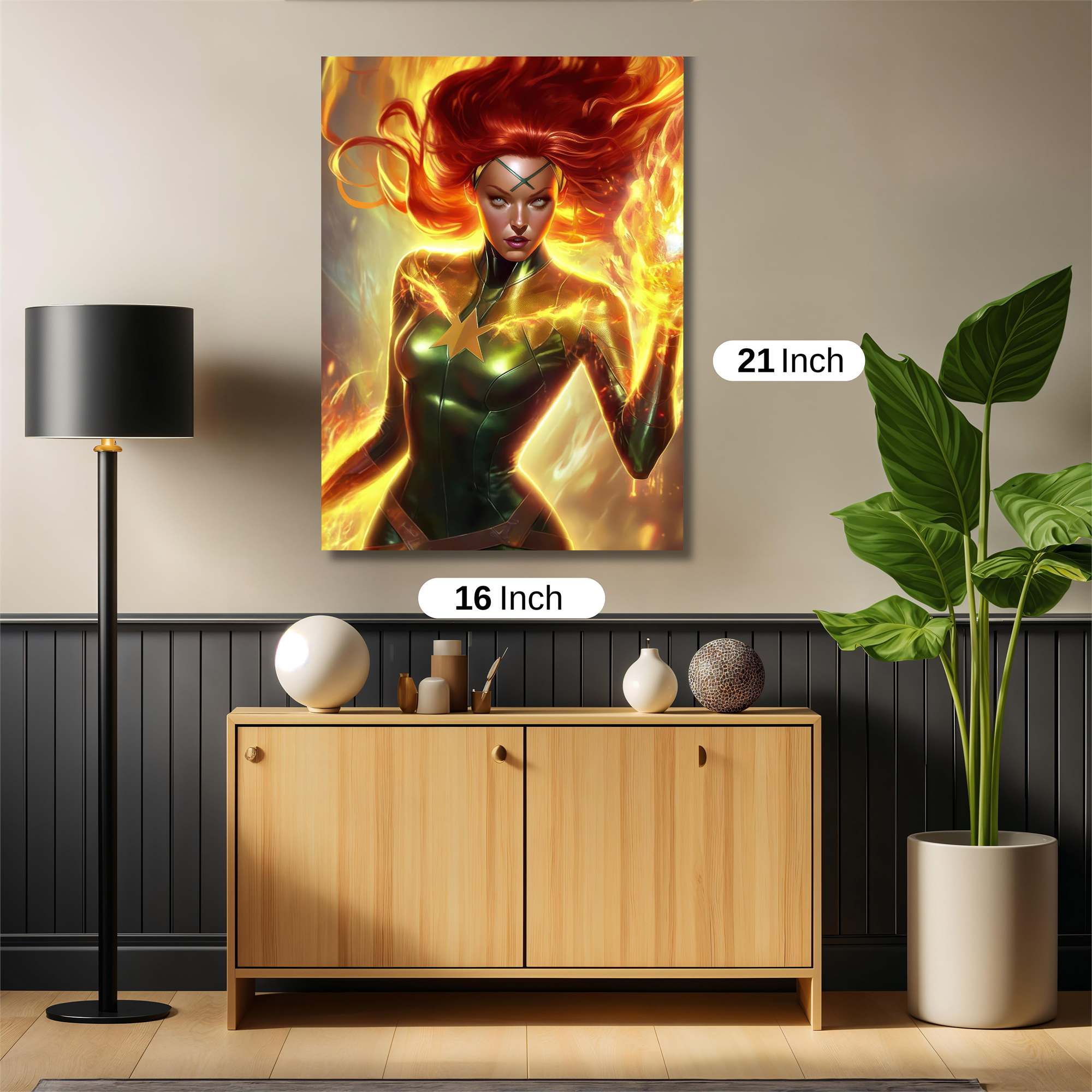 Phoenix Inferno Safe Wall Magnetic / M