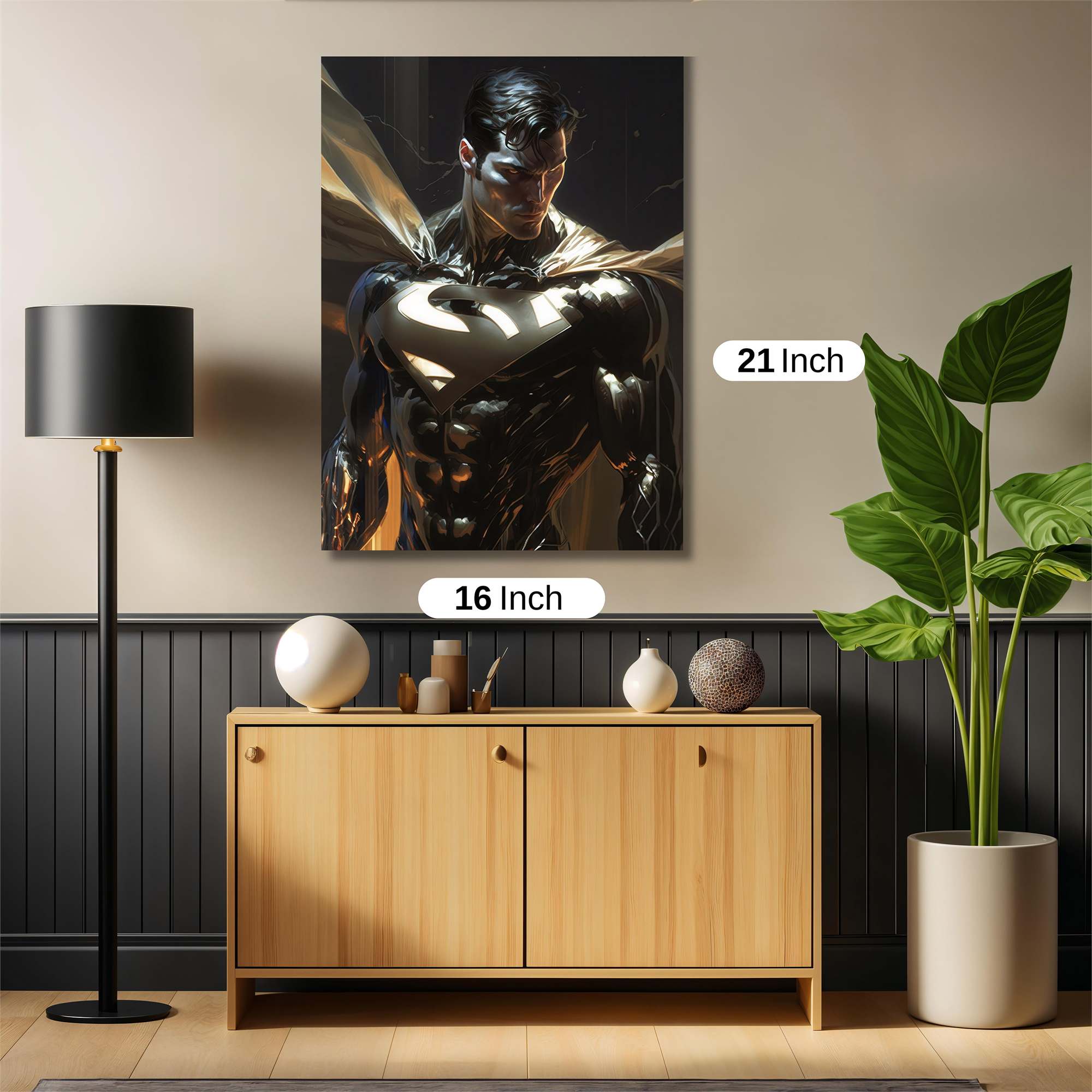 Superman Luminescence Safe Wall Magnetic / M
