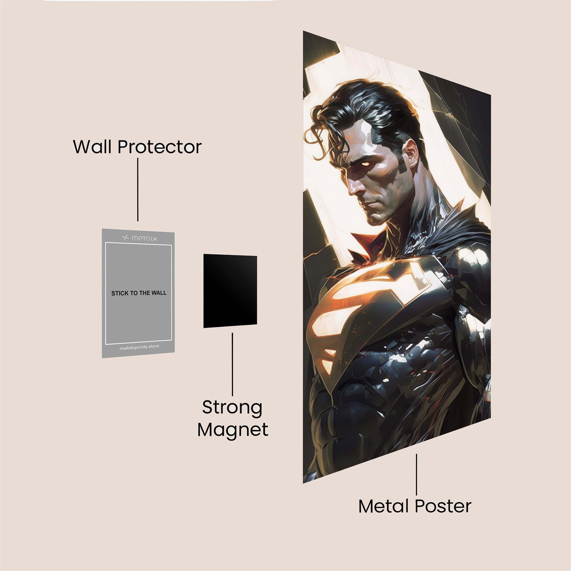 Superman Resurgence Safe Wall Magnetic / M