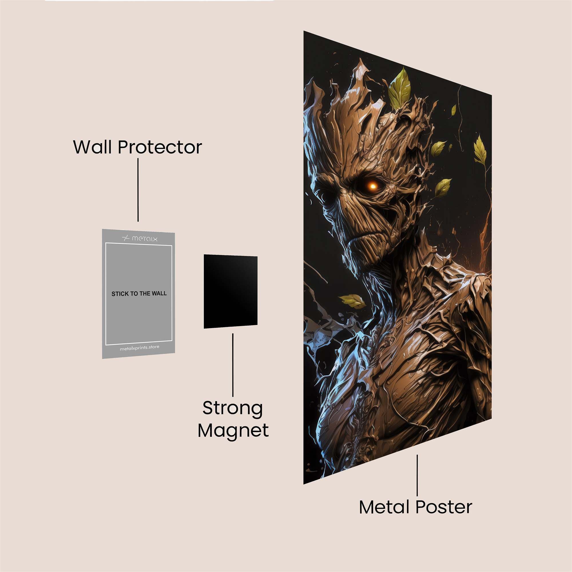 Groot Enigma Safe Wall Magnetic / M